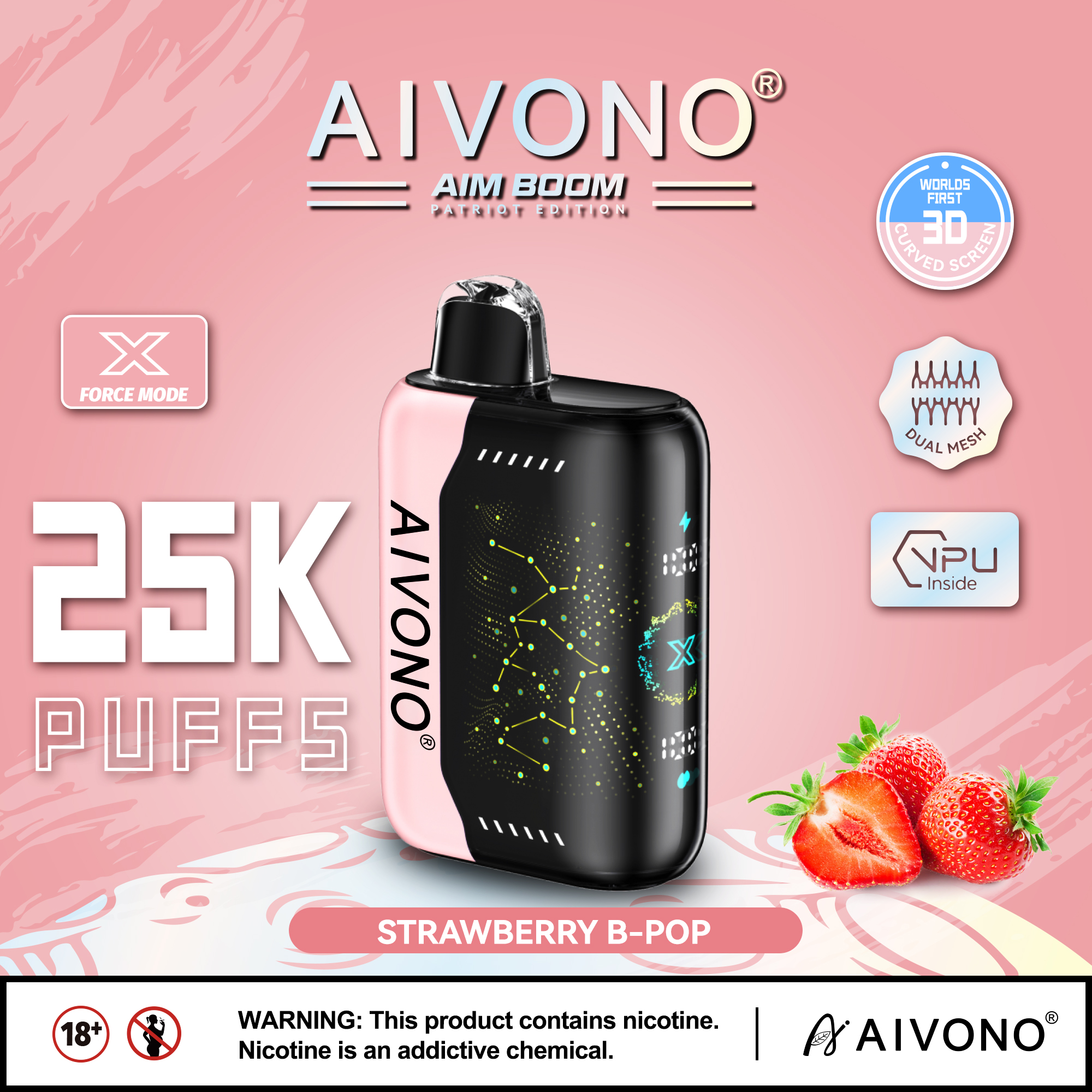 🔥Hot sale🔥AIVONO AIM BOOM 25000 Puffs(5 % Nikotingehalt)