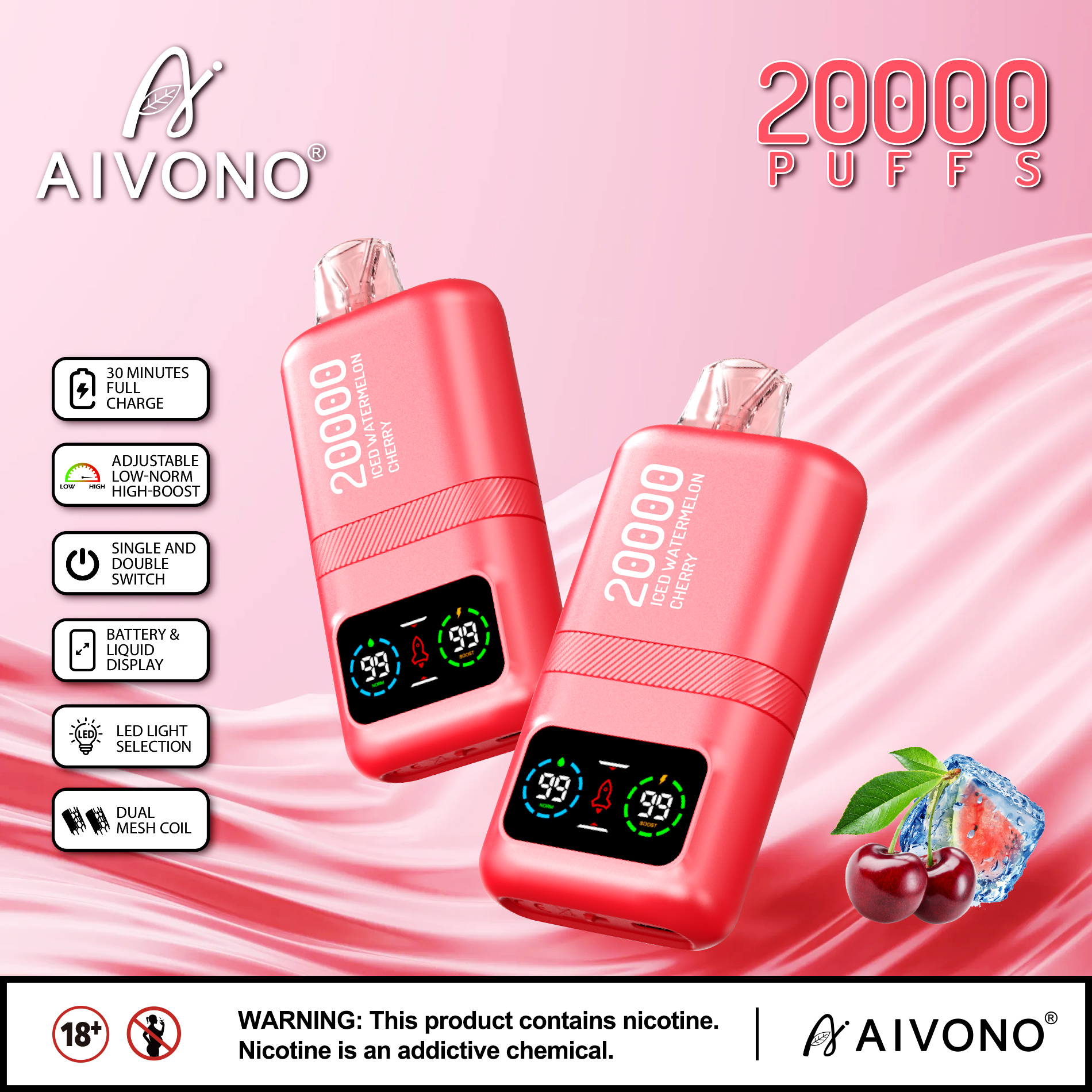 🔥Hot sale🔥AIVONO Magic 20000 Puffs(5 % Nikotingehalt)