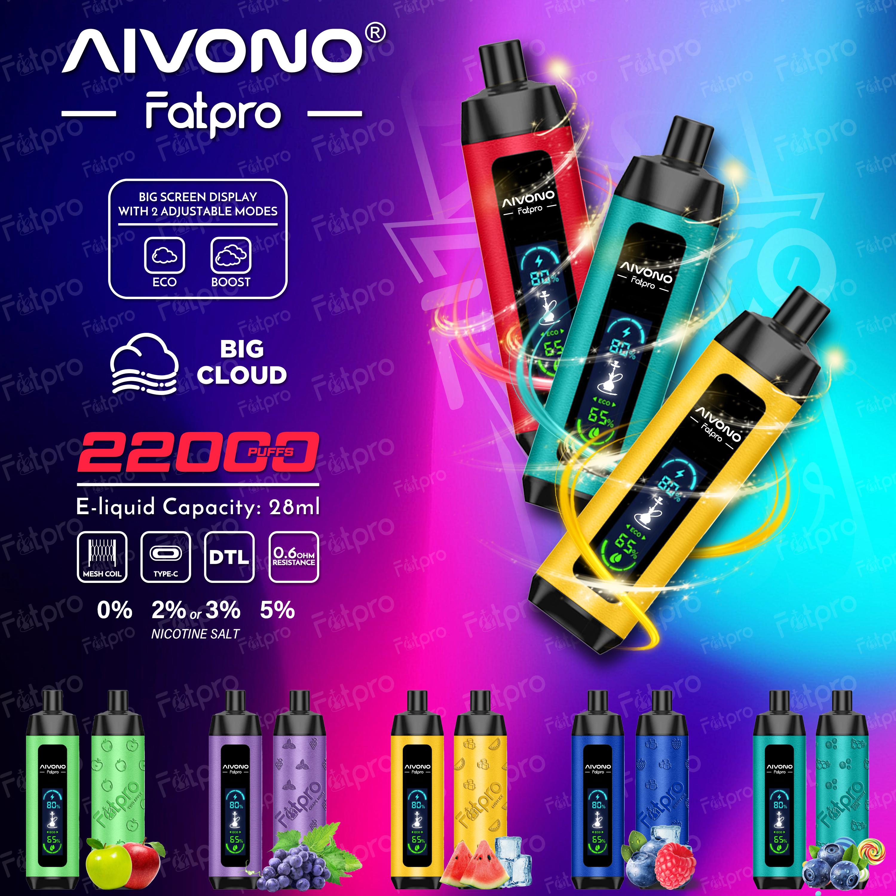 AIVONO- AIM FATPRO 22000 Puffs(5% Nikotingehalt)