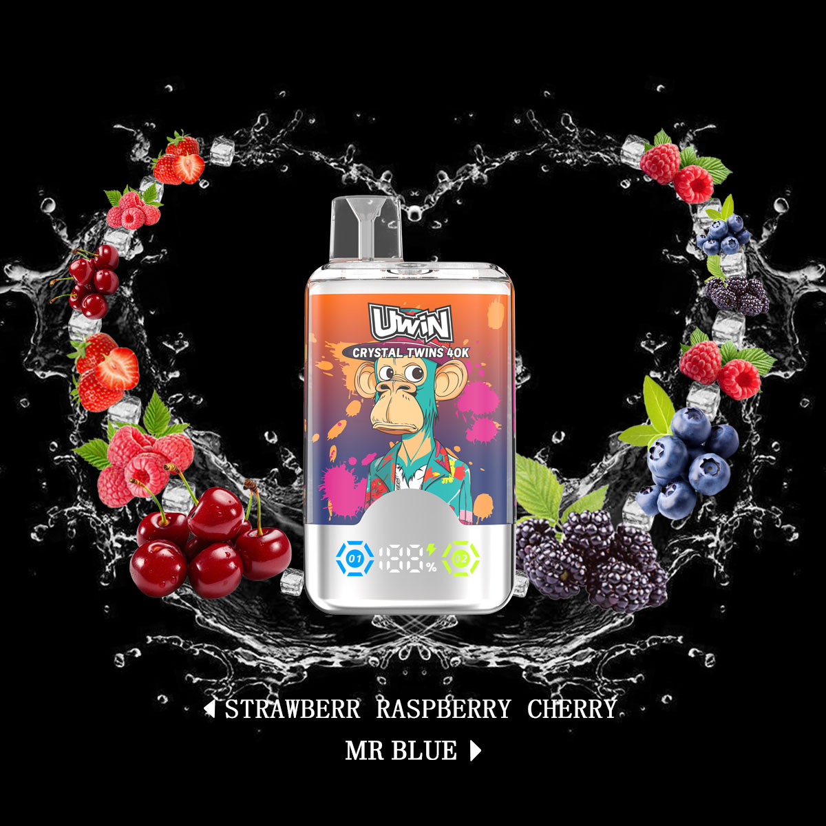 Uwin-Twins Crystal 40000 PUFFS (5 % Nicotine)