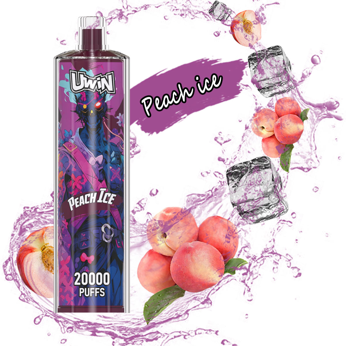 Uwin-SHISHA HOOKAH Crystal 20000 PUFFS (5 % Nicotine)