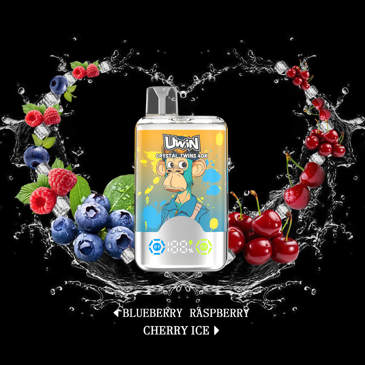 Uwin-Twins Crystal 40000 PUFFS (5 % Nicotine)