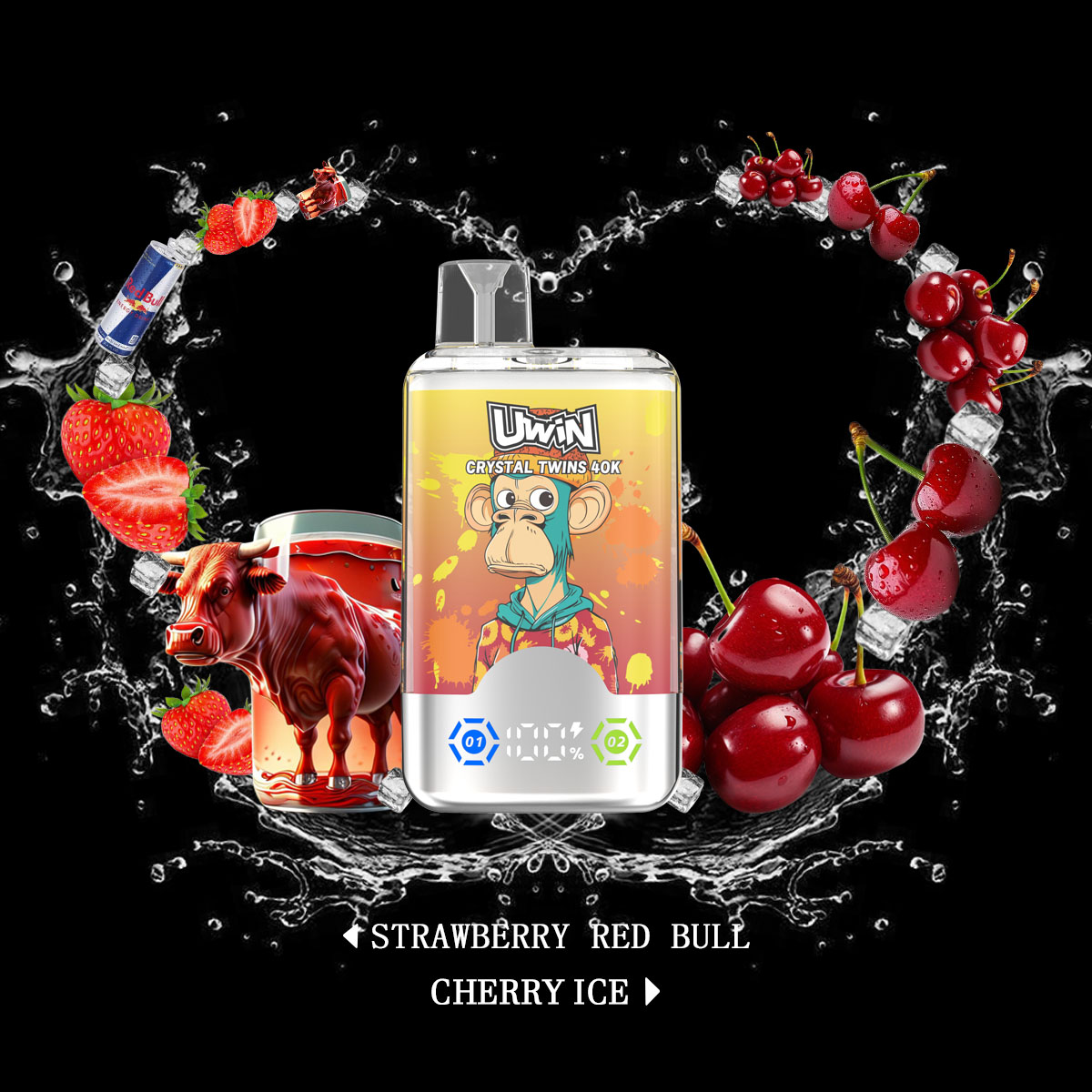 Uwin-Twins Crystal 40000 PUFFS (5 % Nicotine)