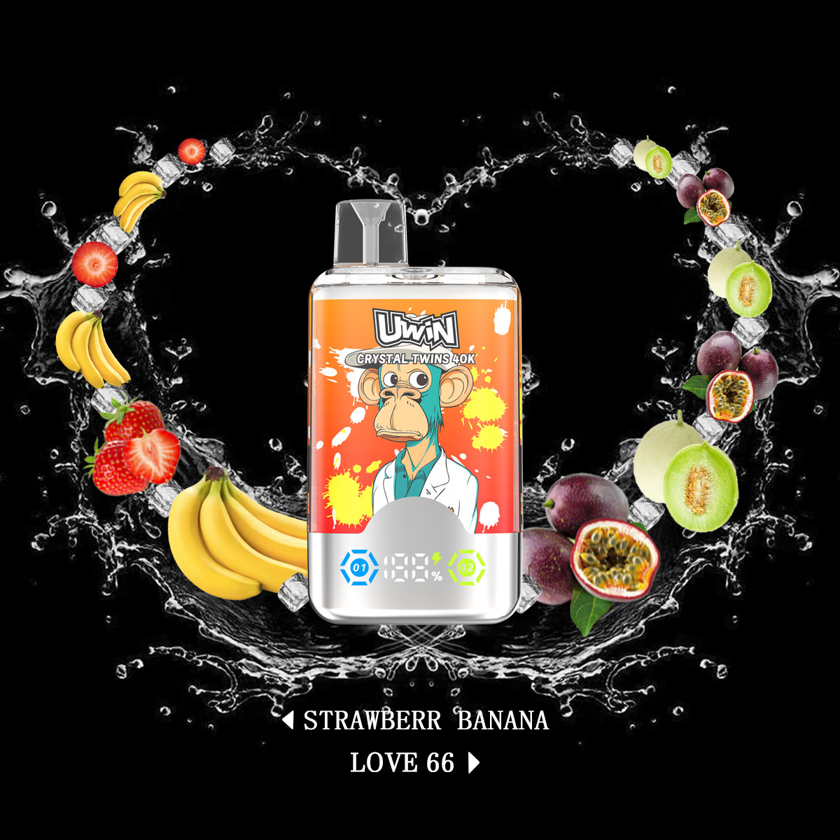 Uwin-Twins Crystal 40000 PUFFS (5 % Nicotine)