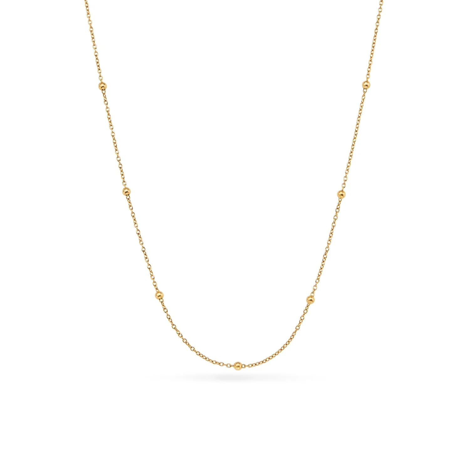 Sphere Chain Necklace 18-20in (Gold)