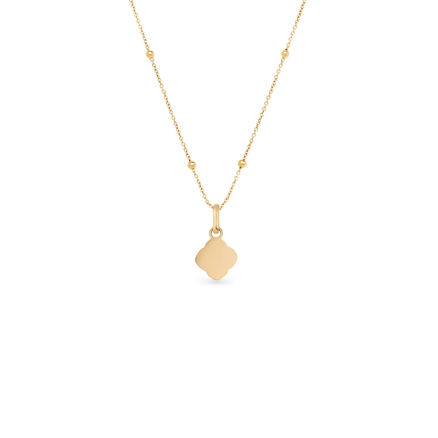 Pearl Clover Necklace (Gold)
