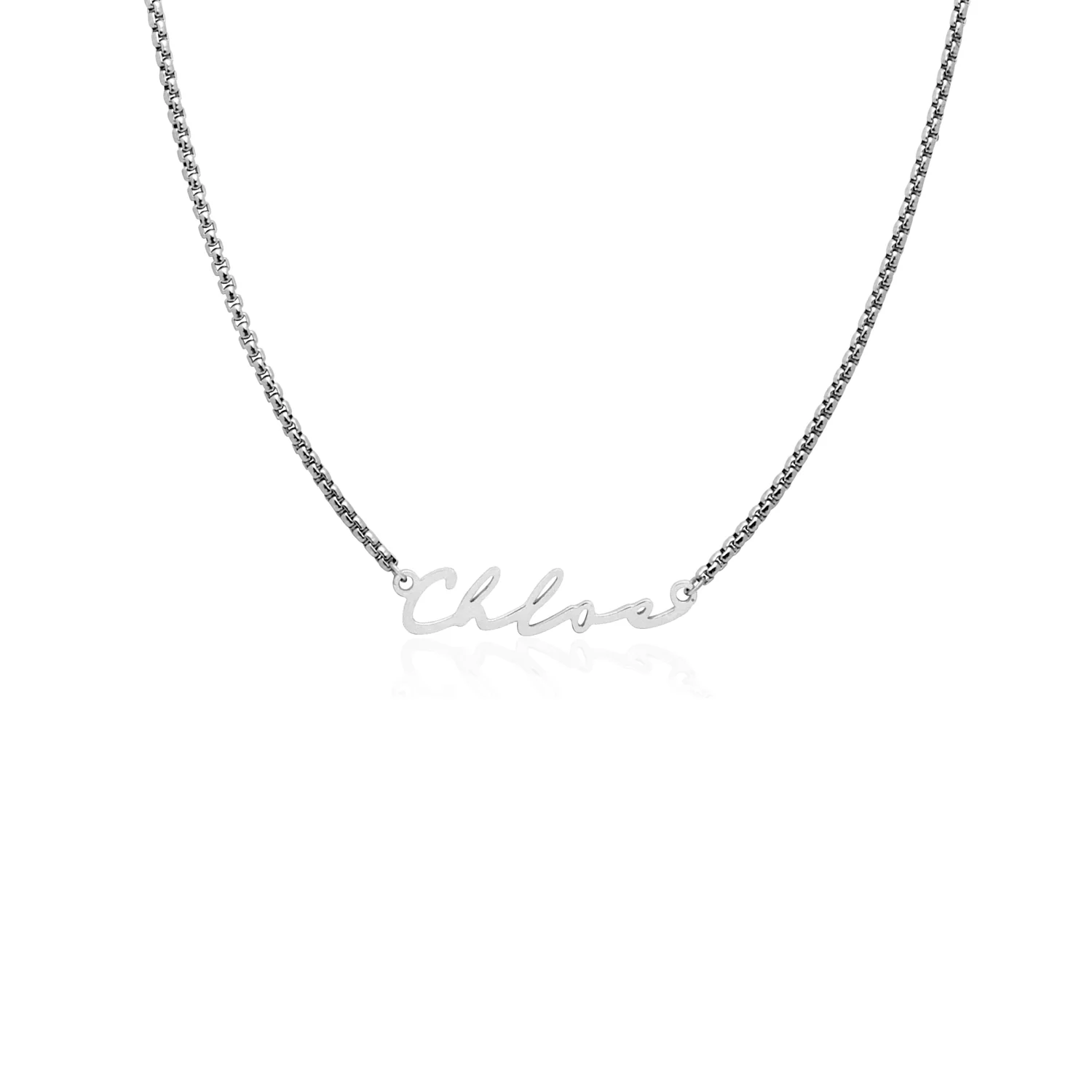 Signature Name Necklace (Silver)