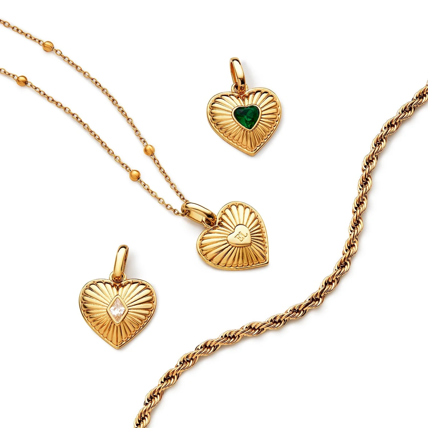 Entwine Heart Pendant (Gold)