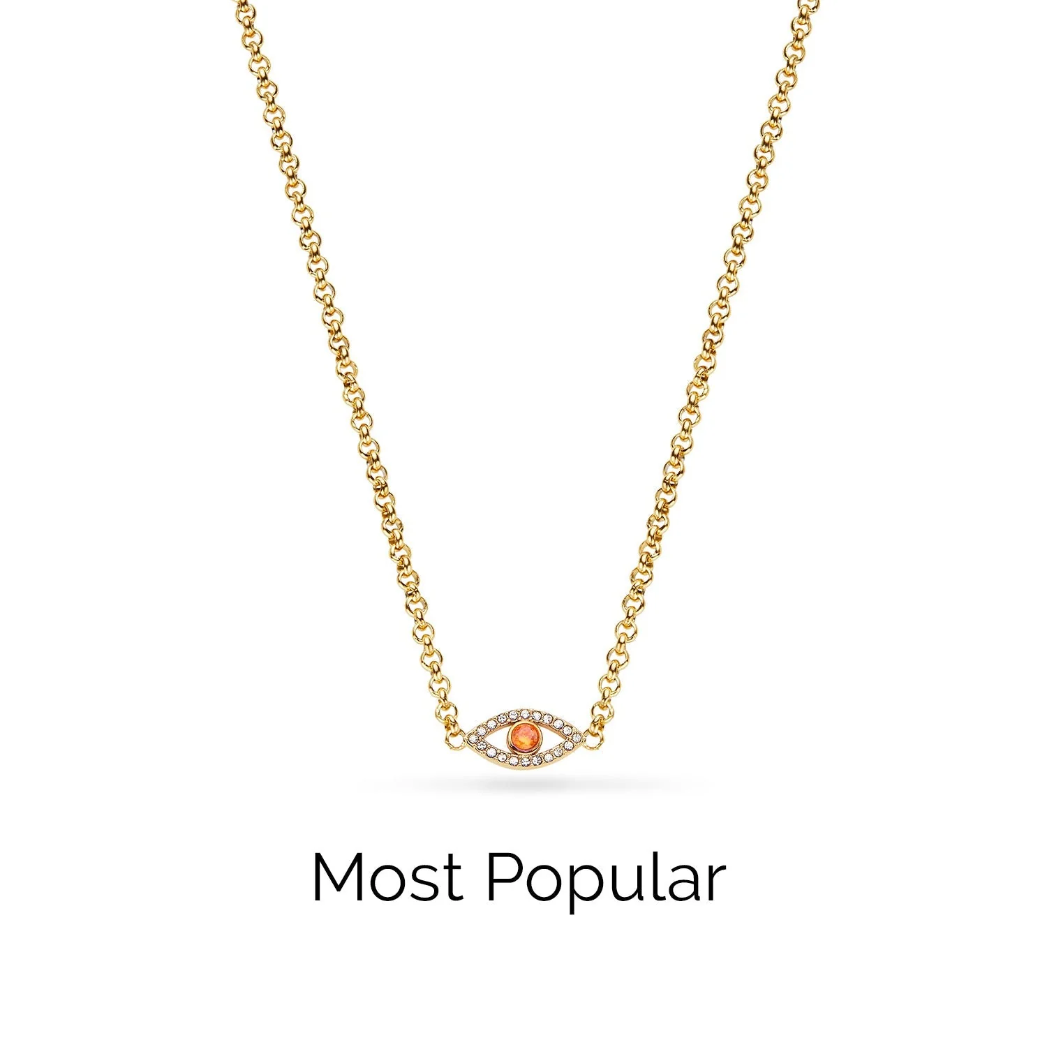 Custom Evil Eye Necklace (Gold)