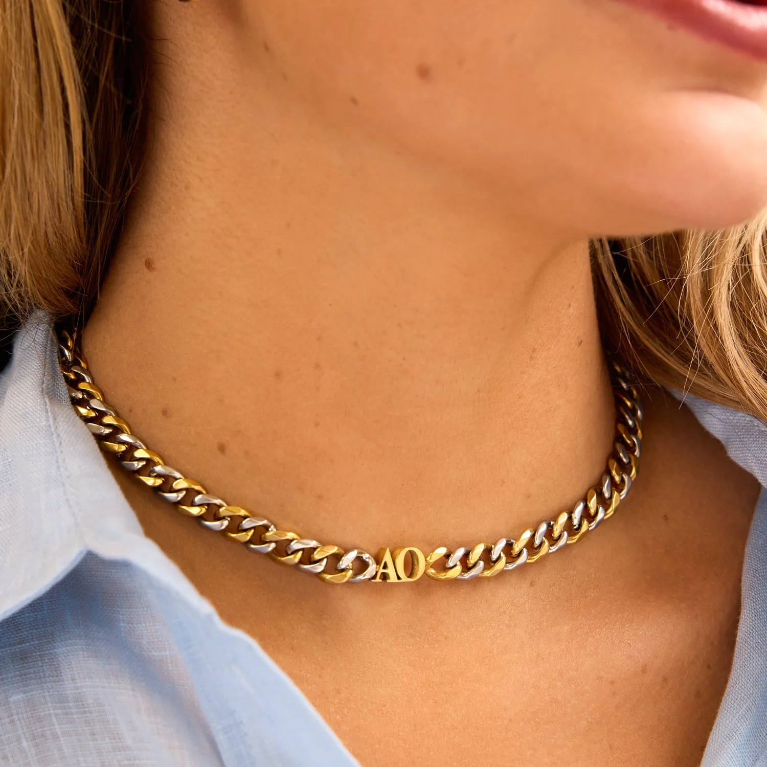 Initial Choker (Gold/Silver)