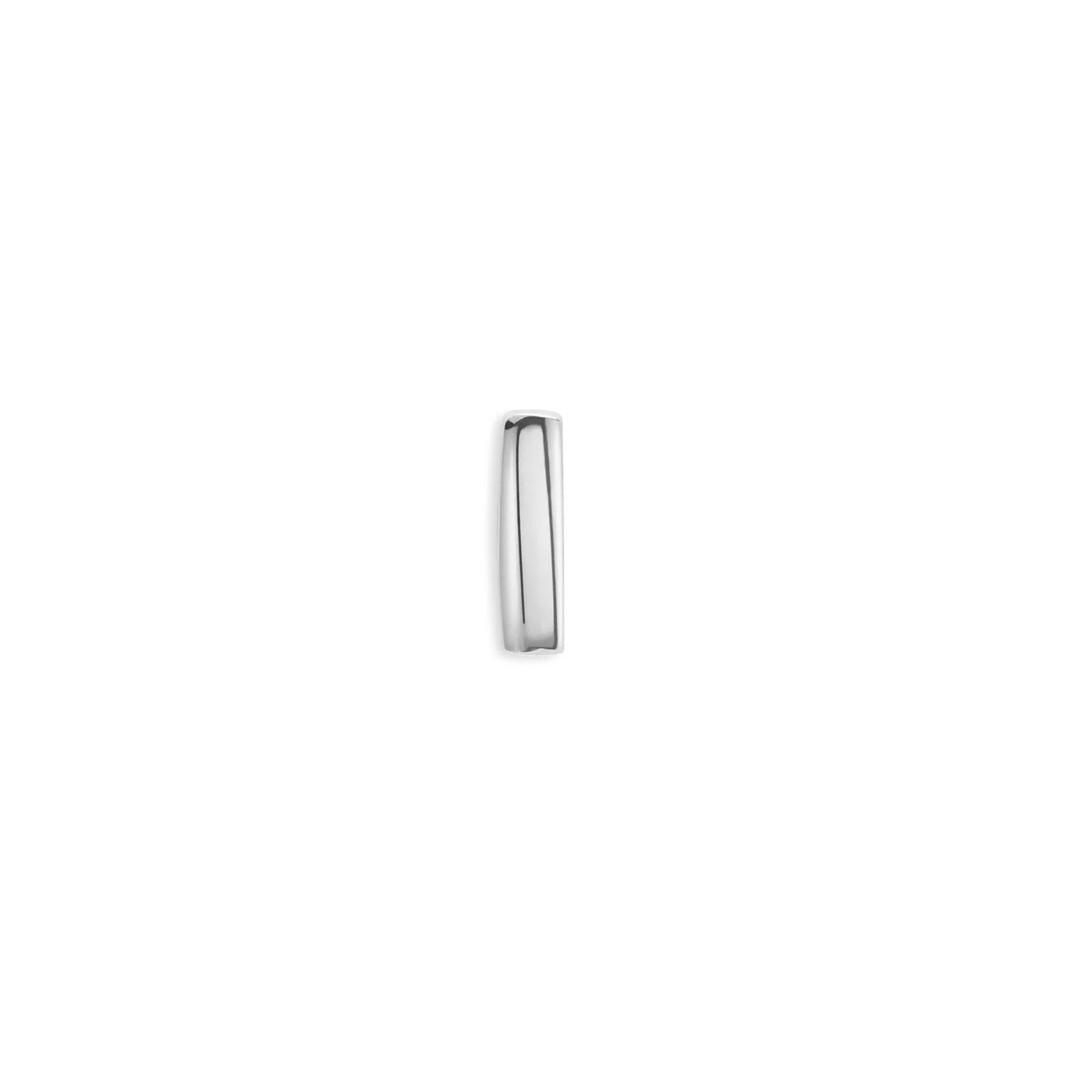 Bubble Initial Necklace Charm (Silver)