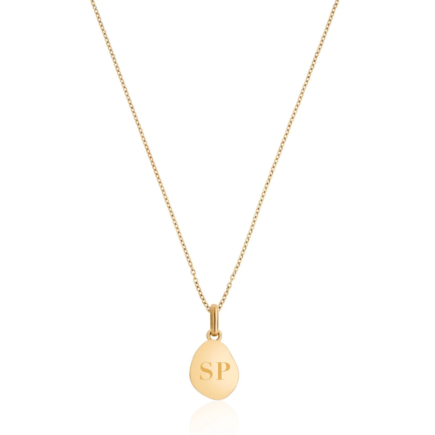 Jade Stone Necklace (Gold)