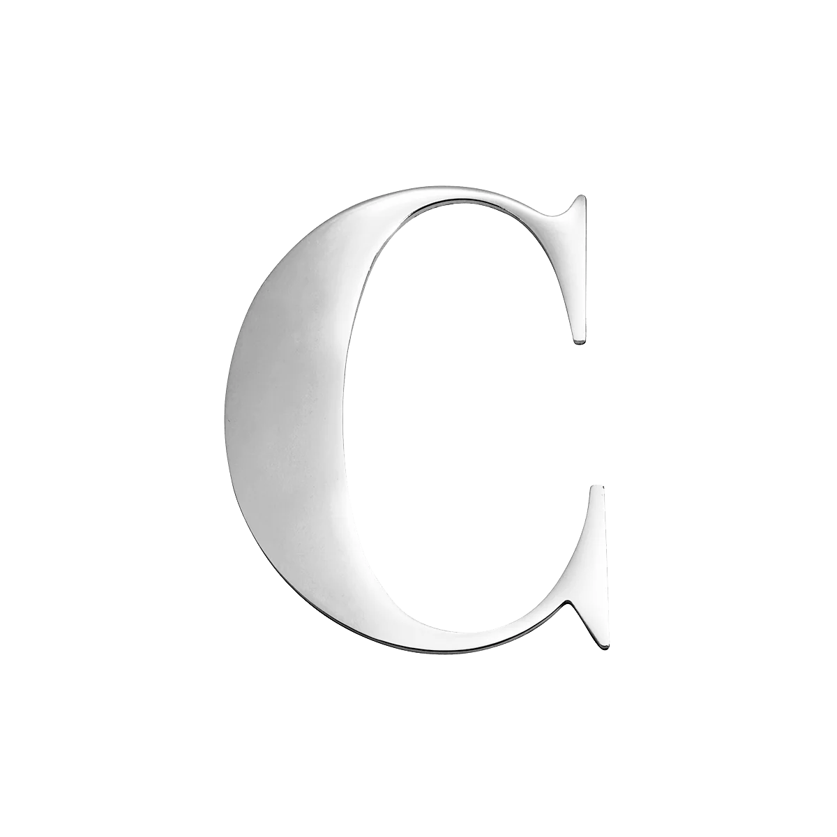 Custom Figaro Icon - Initial (Silver)