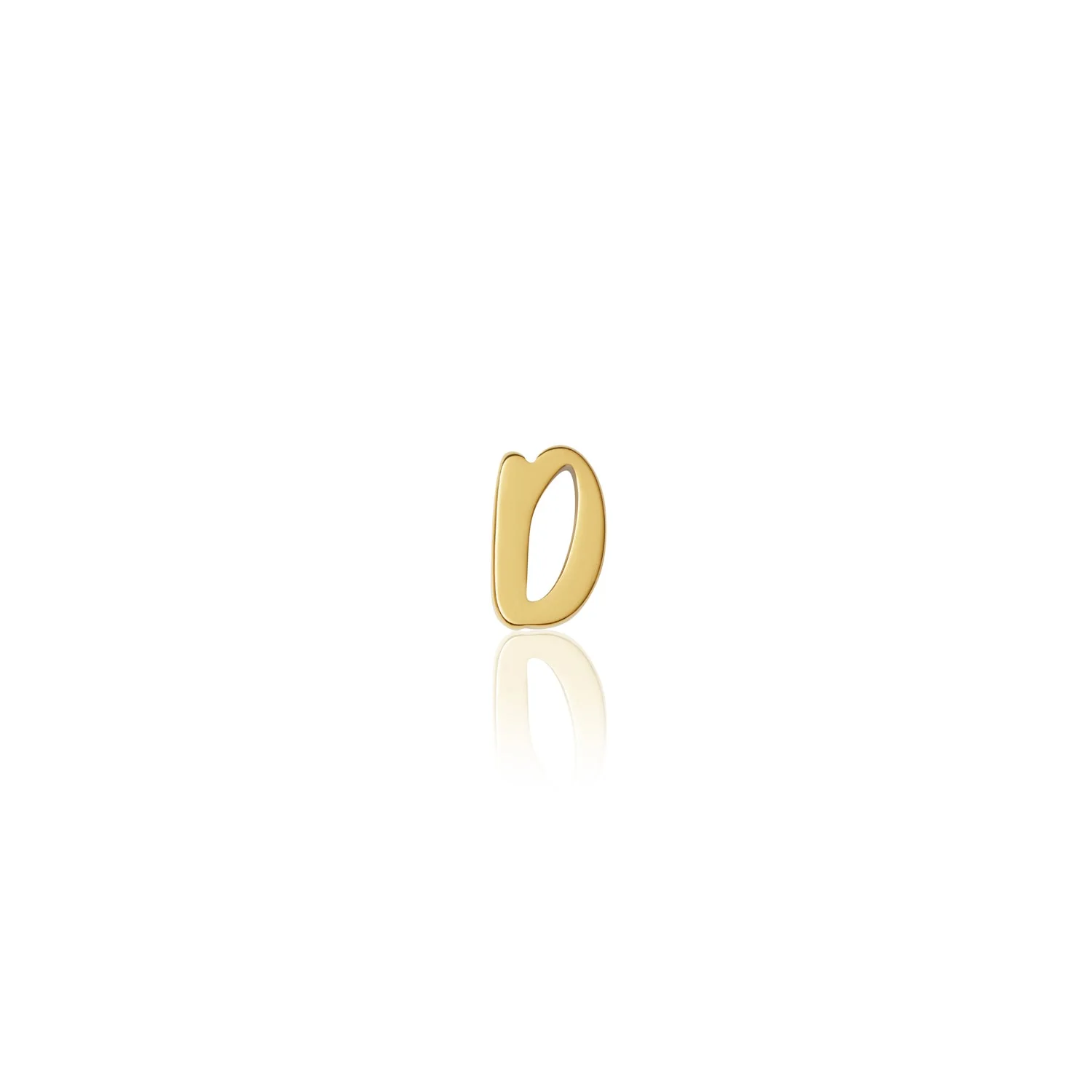 Fixed Charm - Handwritten Initial Charm (Gold)