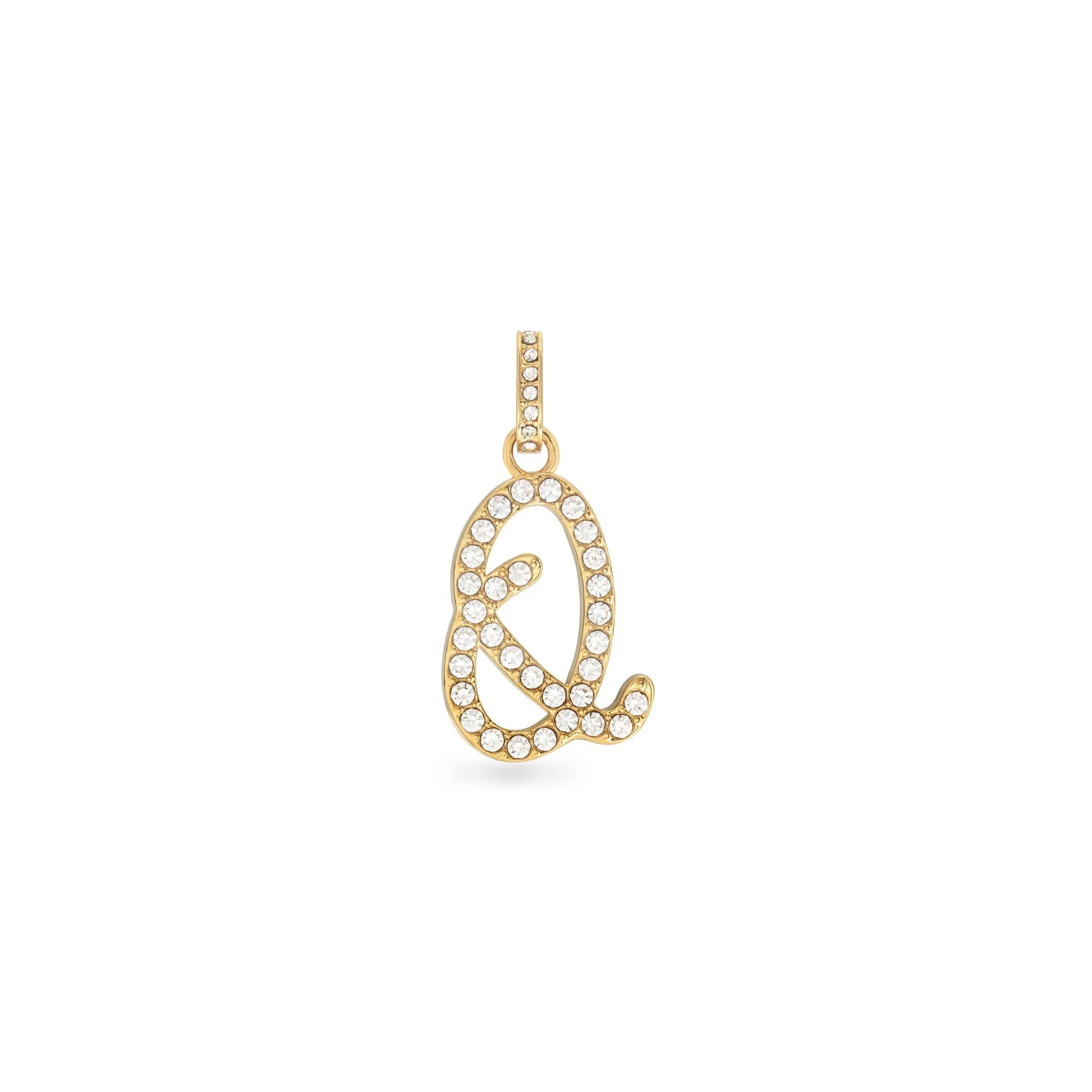 Pavé Initial Pendant (Gold)