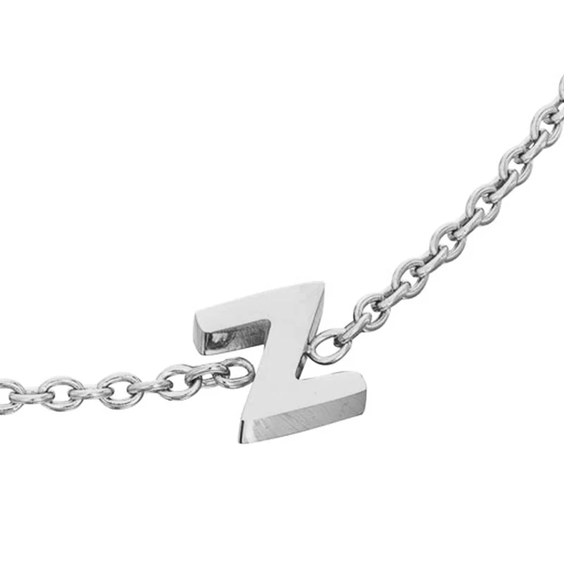 Mini Heart Birthstone & Initial Bracelet Bundle (Silver)