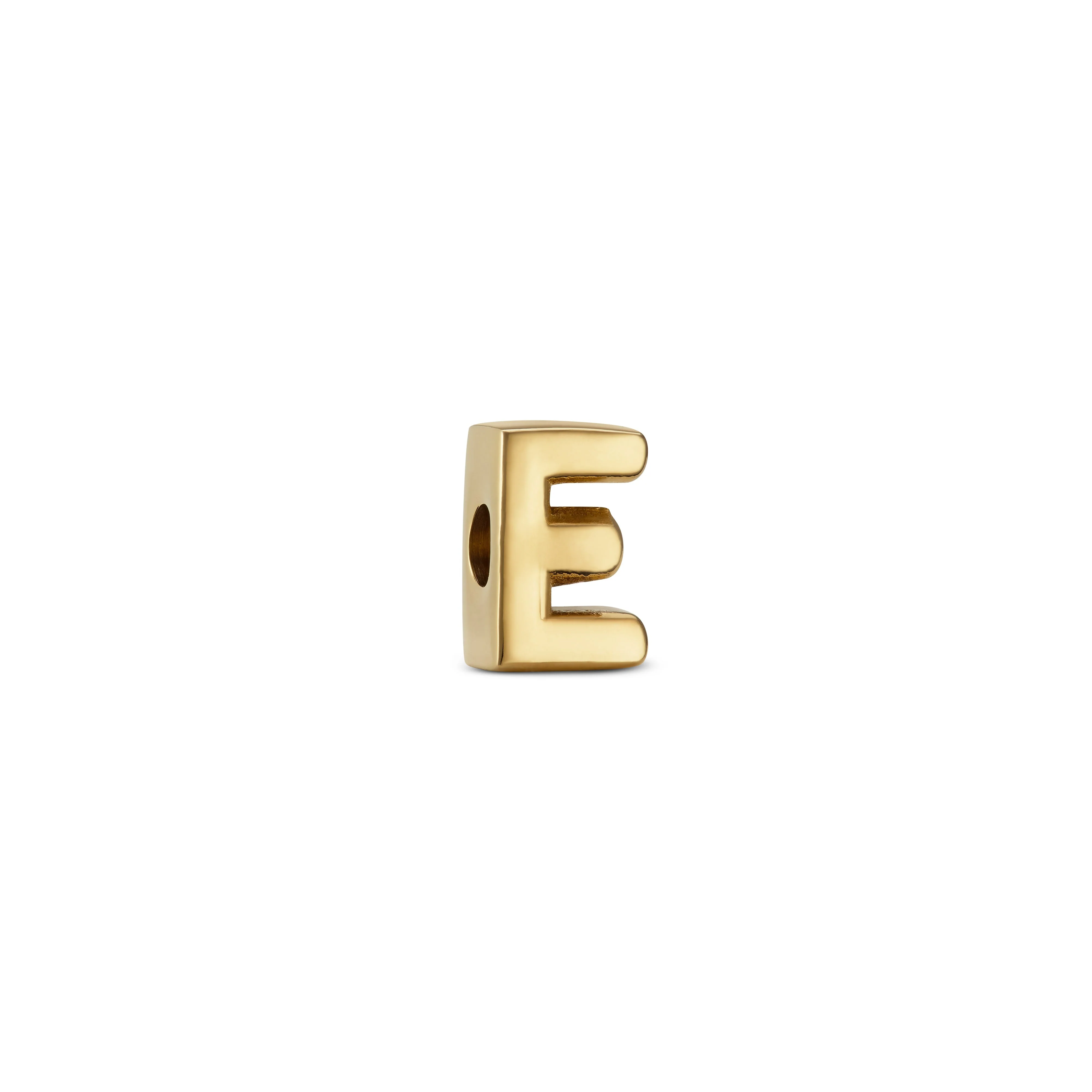 Bubble Initial Bracelet Charm (Gold)