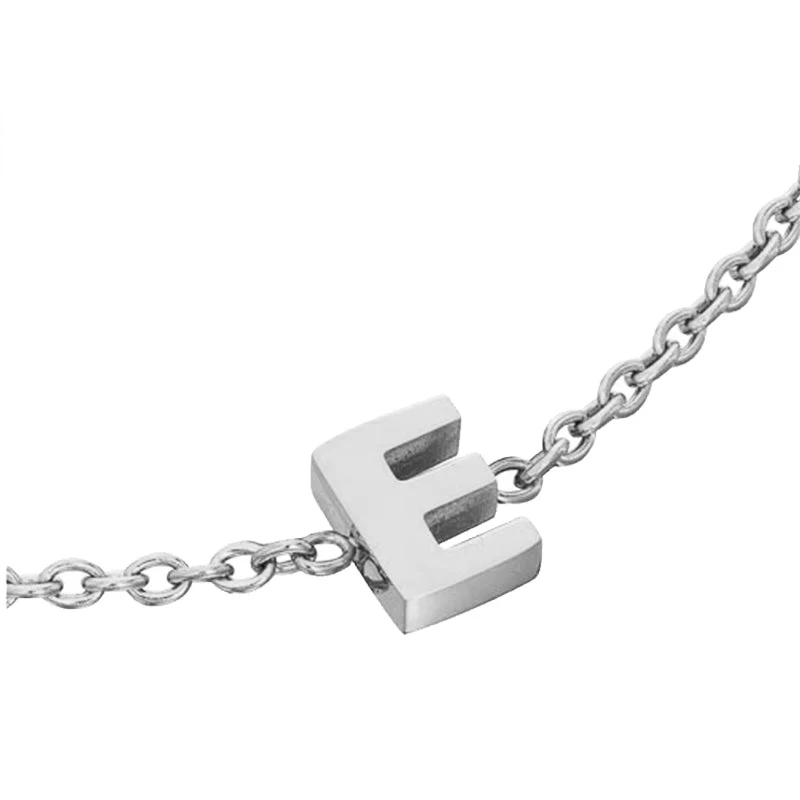 Mini Heart Birthstone & Initial Bracelet Bundle (Silver)
