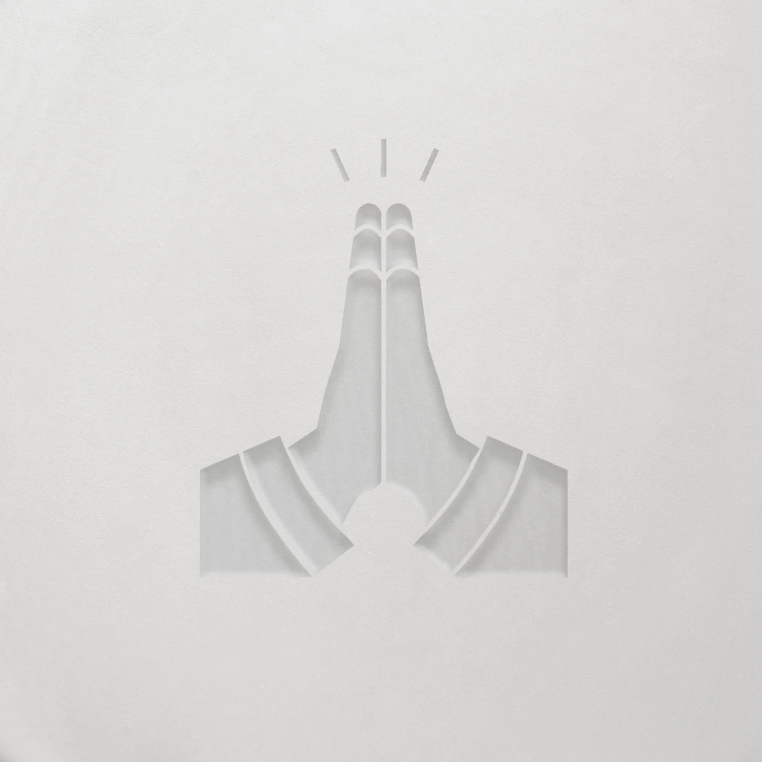 Stamped - Praying Hands Icon
