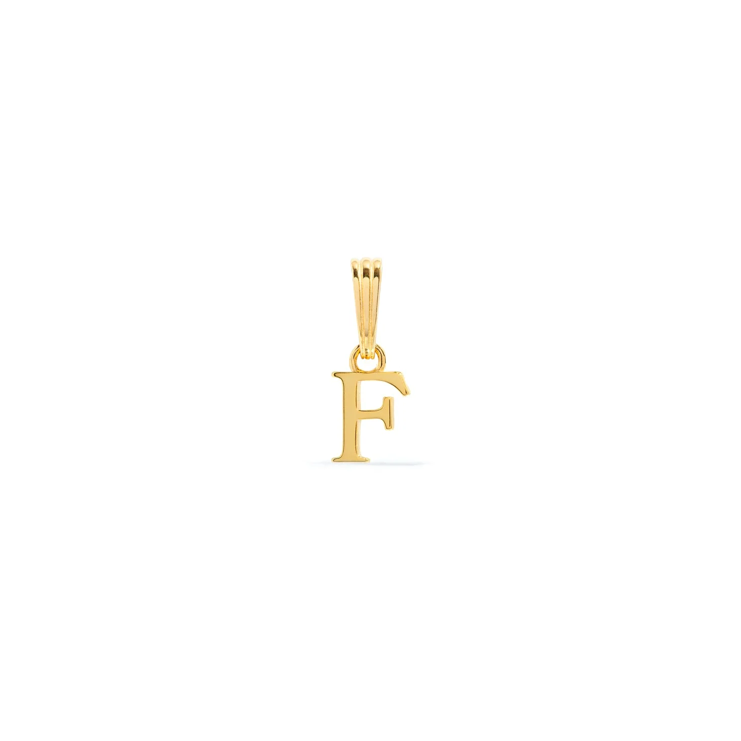Sterling Silver Mini Initial Pendant (Gold)