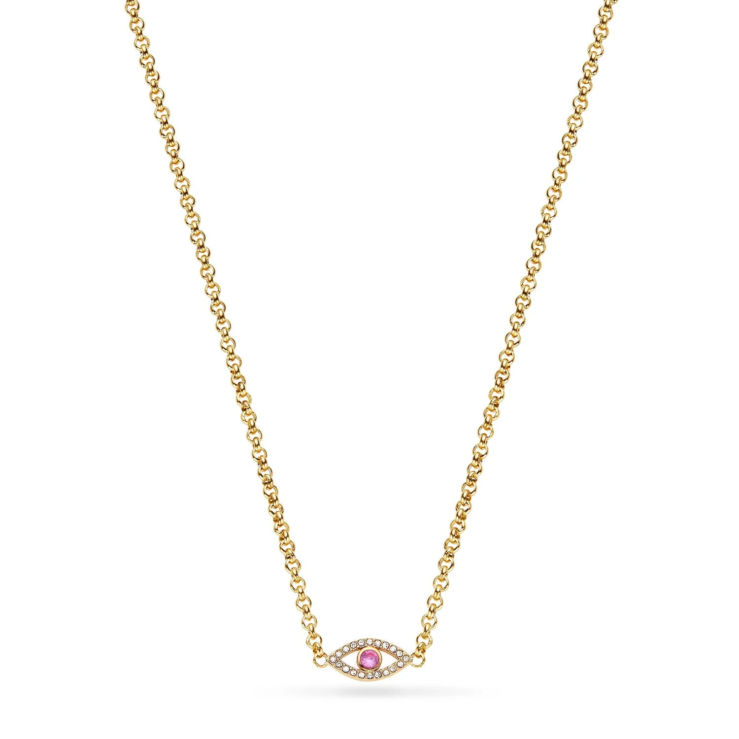 Custom Evil Eye Necklace (Gold)
