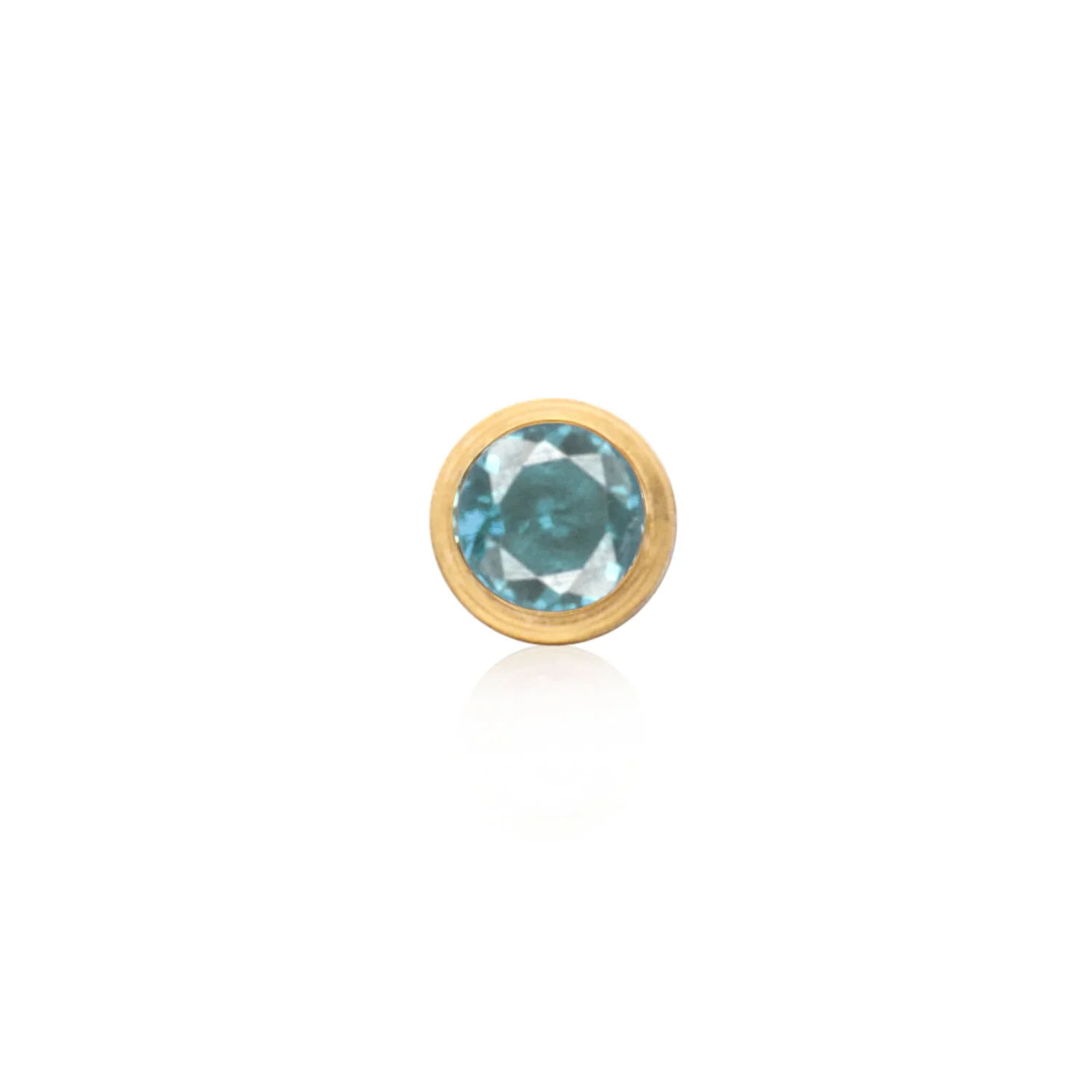 Birthstone Stud Earring (Gold)