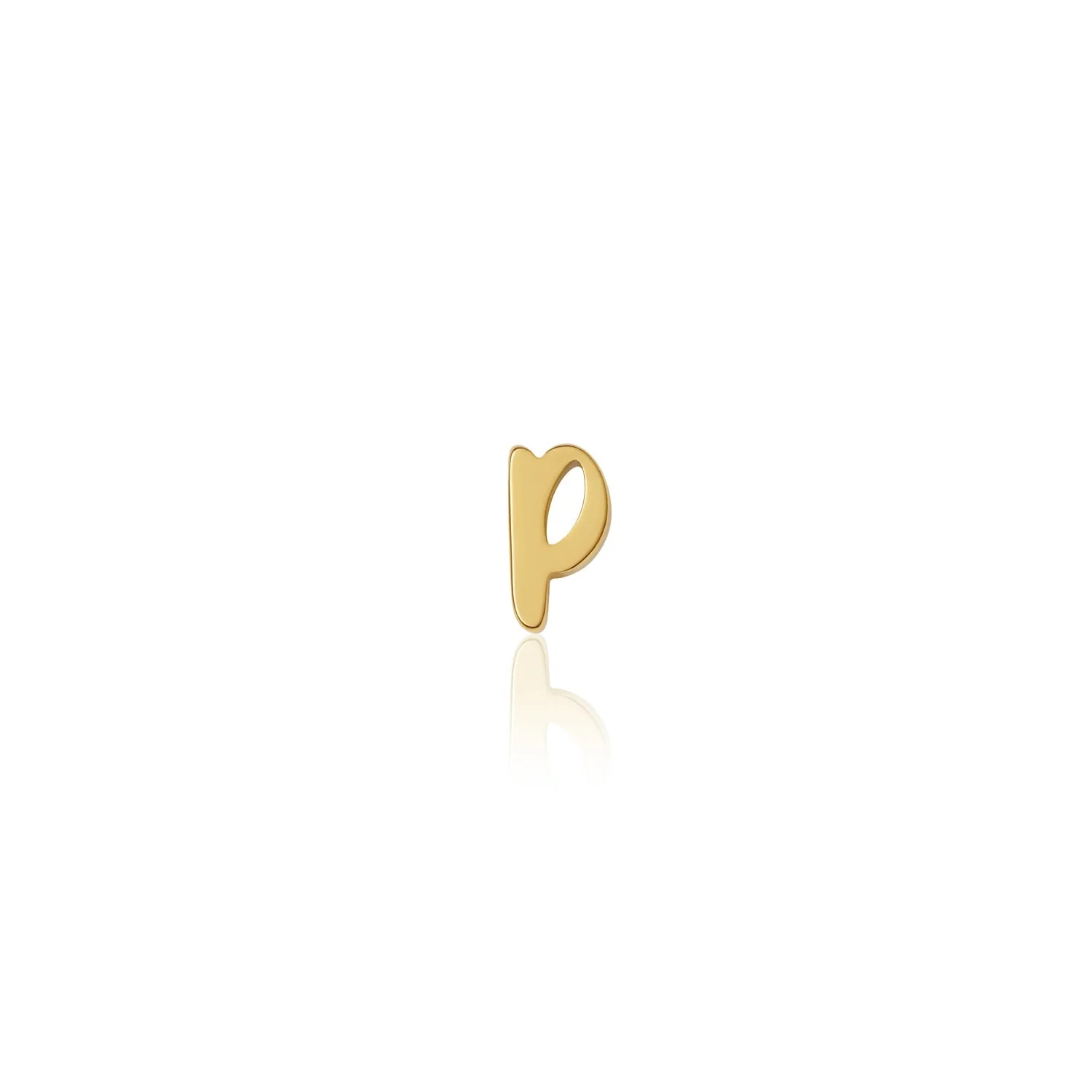 Fixed Charm - Handwritten Initial Charm (Gold)