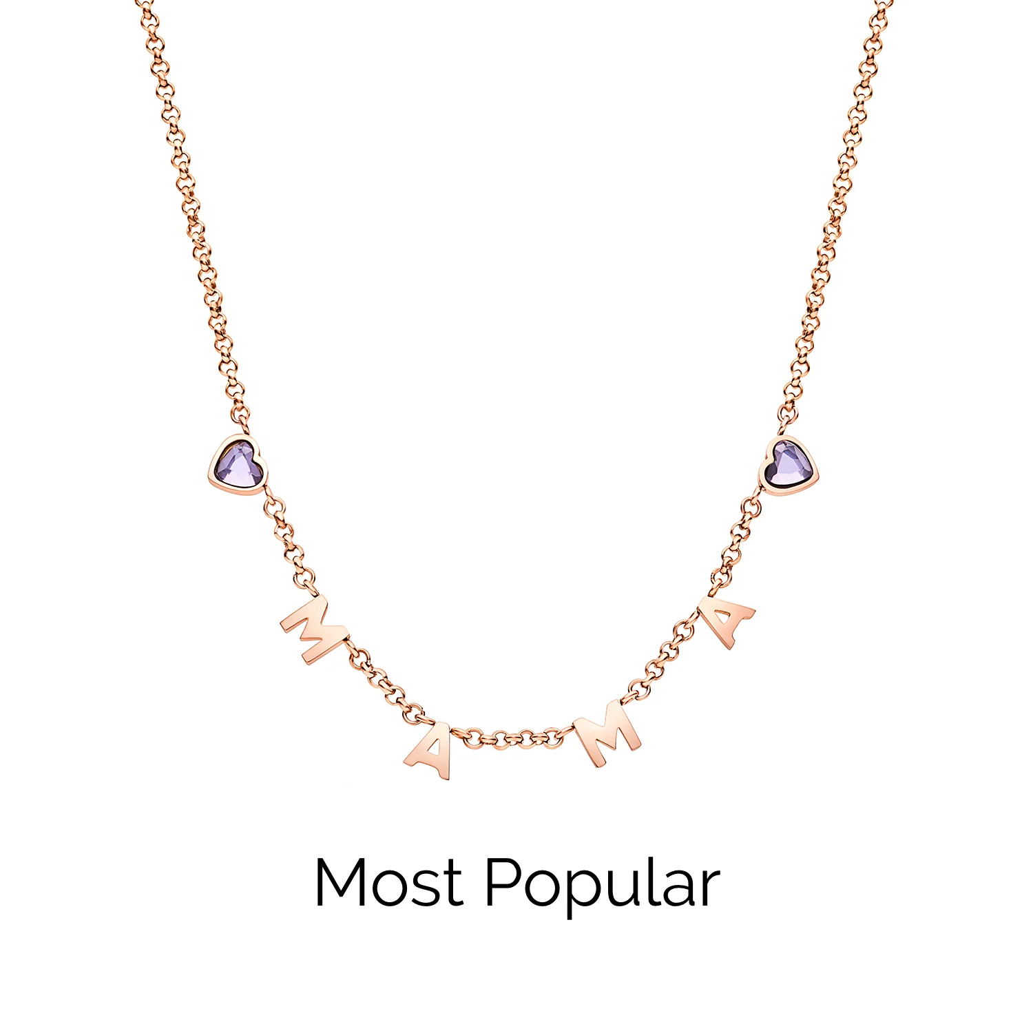 Made Mine Name Necklace (Rose Gold)