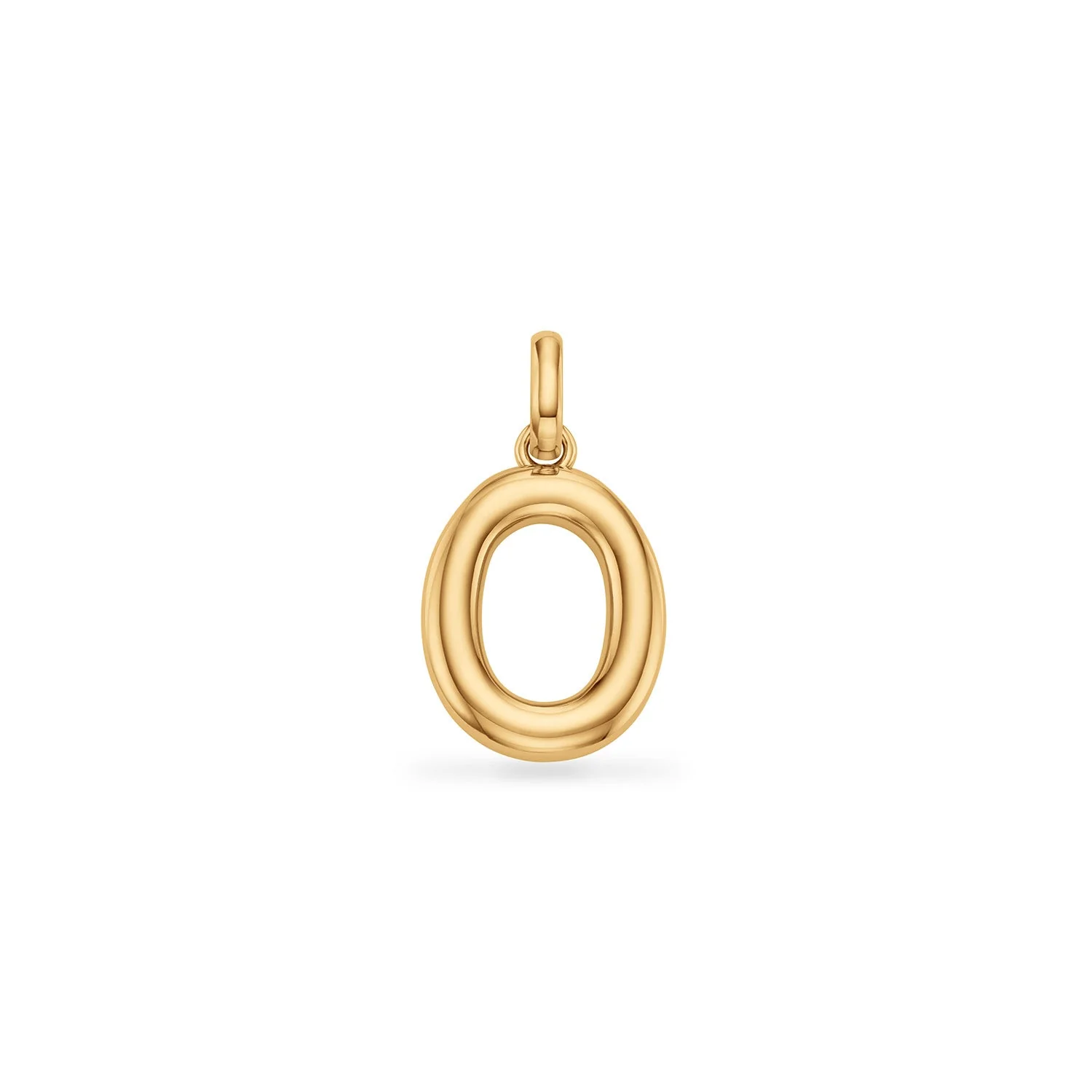 Molten Initial Pendant (Gold)