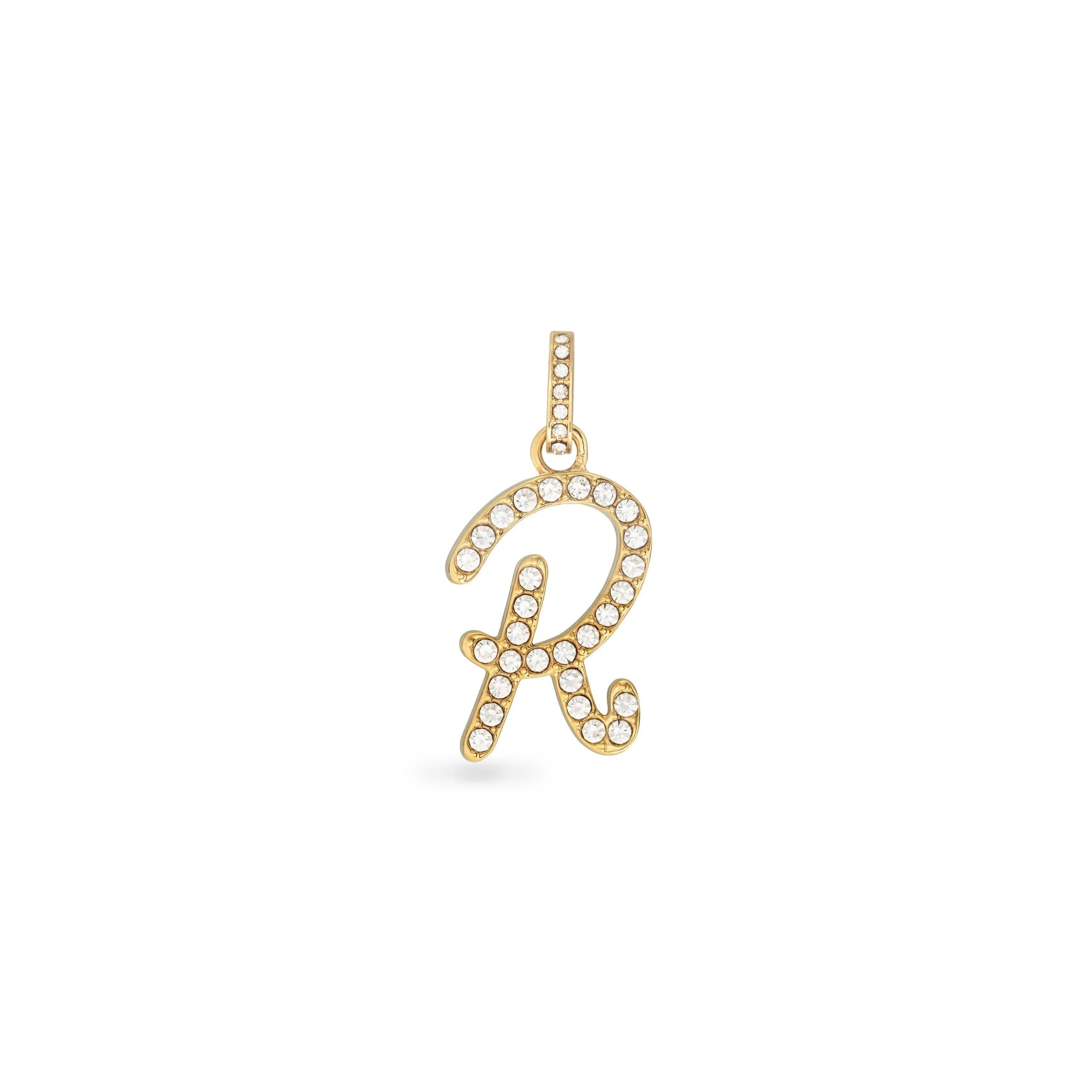 Pavé Initial Pendant (Gold)