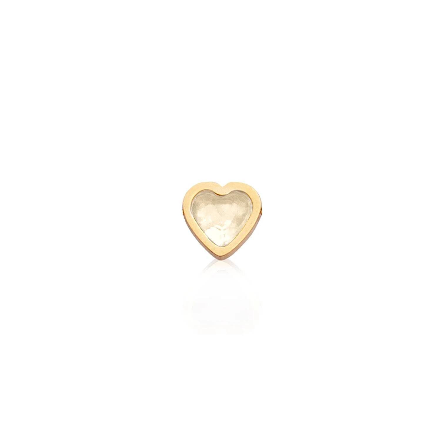 Mini Heart Birthstone Anklet (Gold)