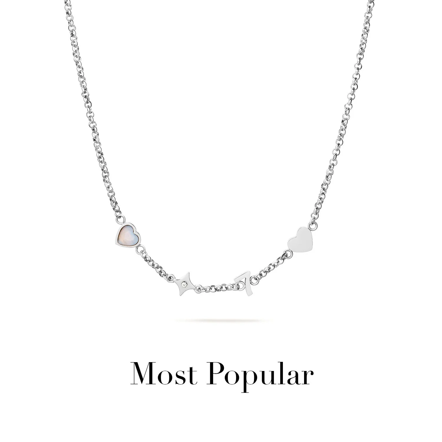 Made Mine Charm Necklace (Silver)