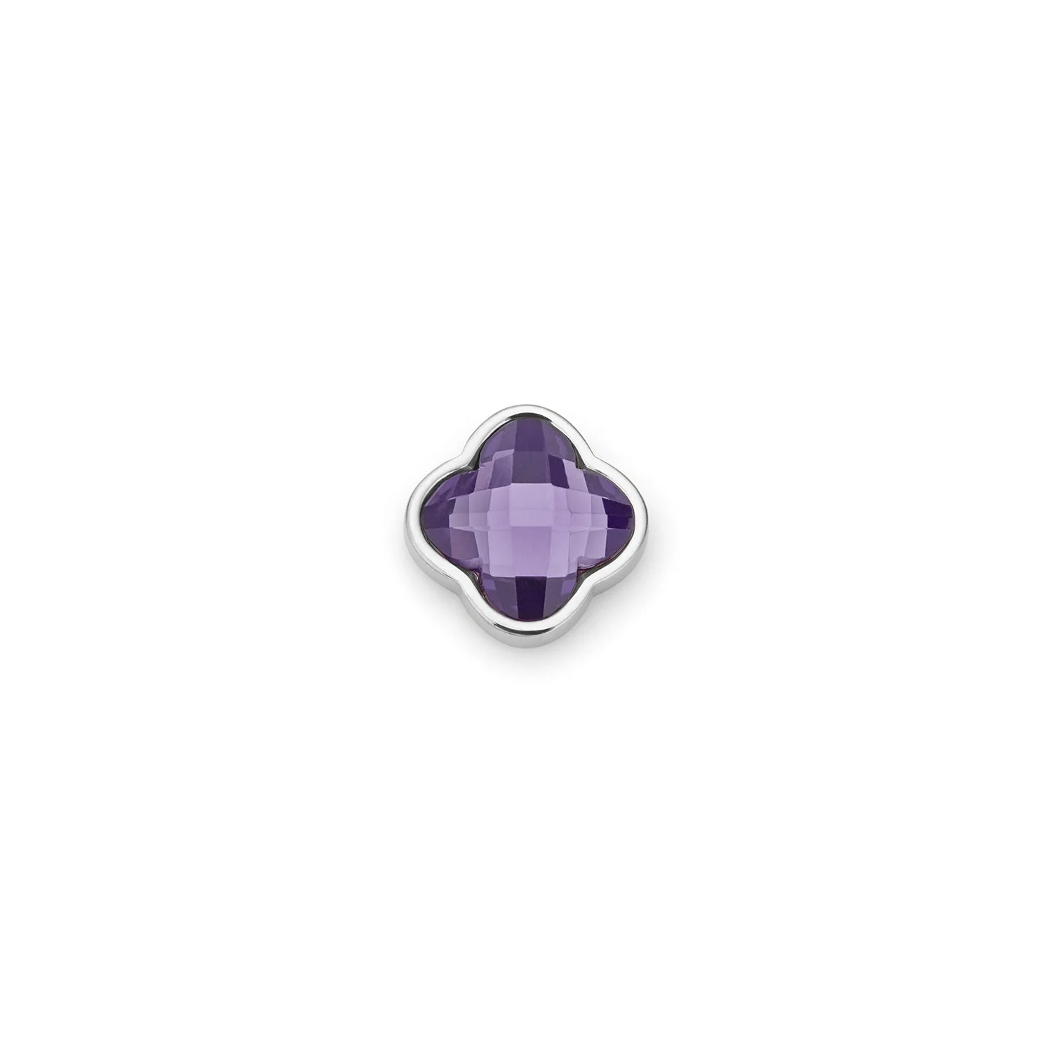 Clover Charms - Birthstone (Silver)