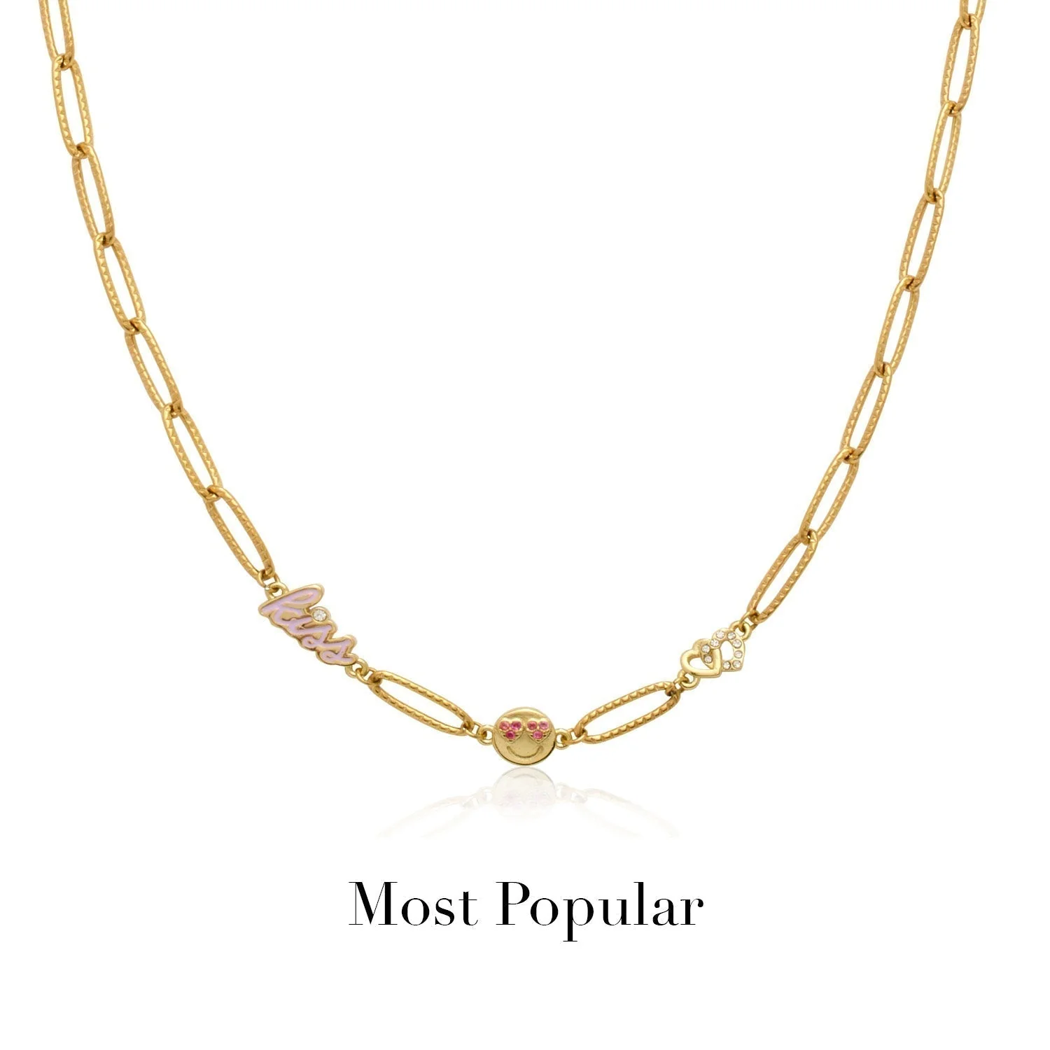 Made Mine Charm Necklace (Gold)