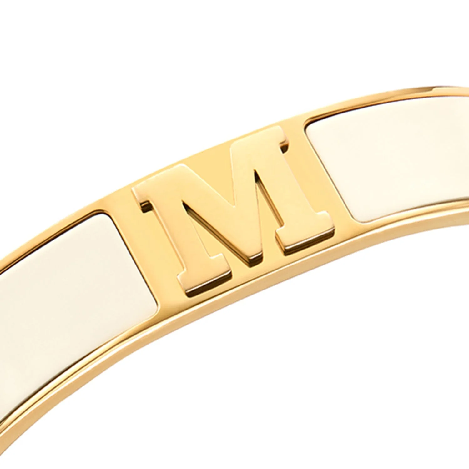Icon Initial Bangle (Gold)