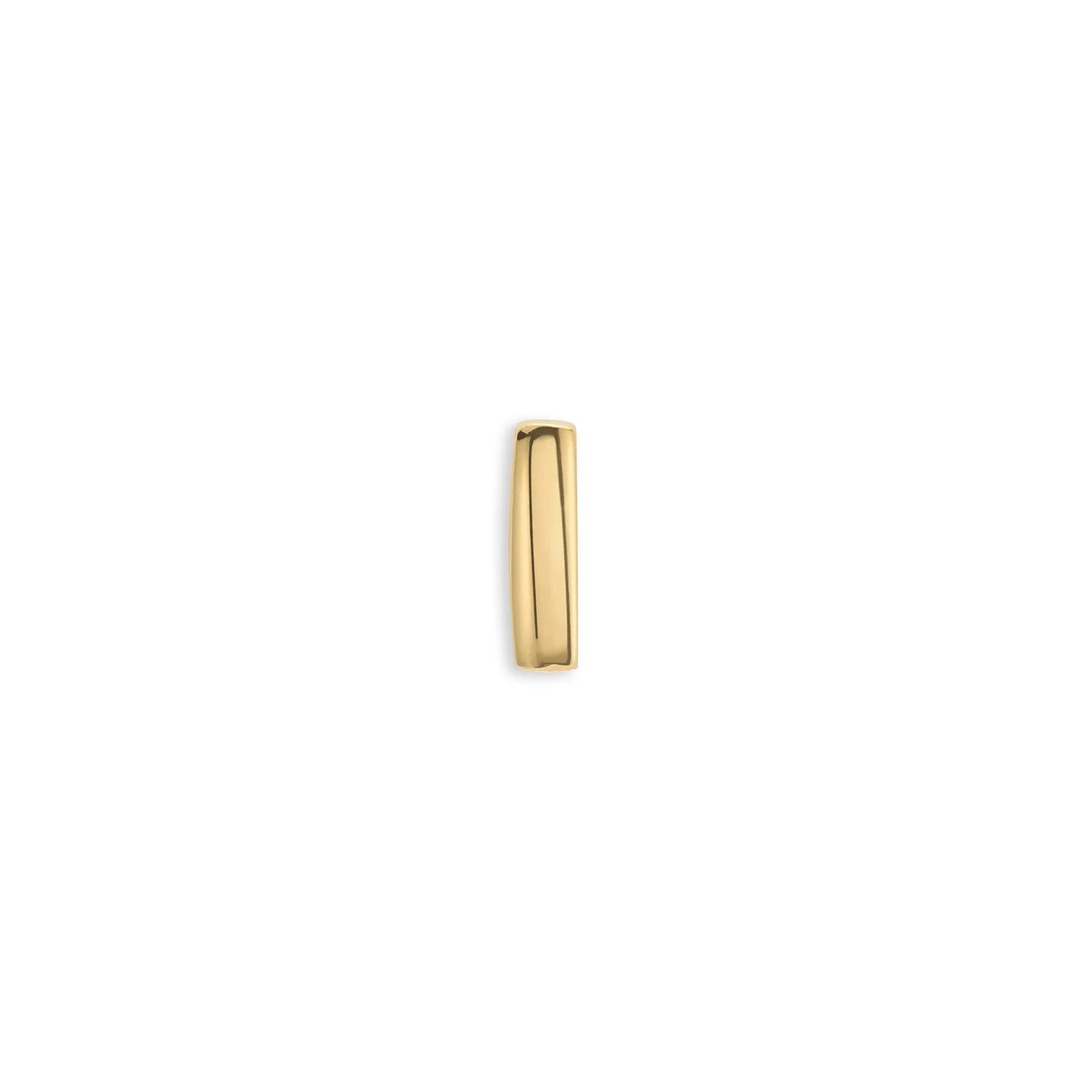 Bubble Initial Necklace Charm (Gold)