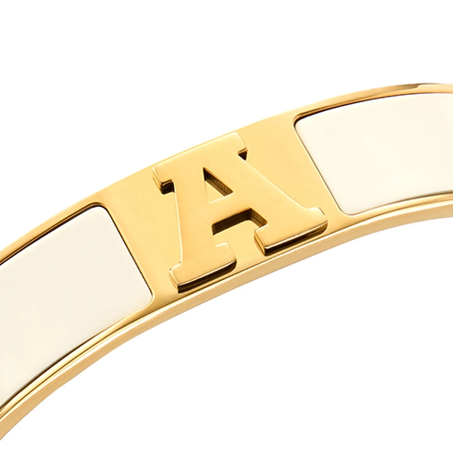 Icon Initial Bangle (Gold)