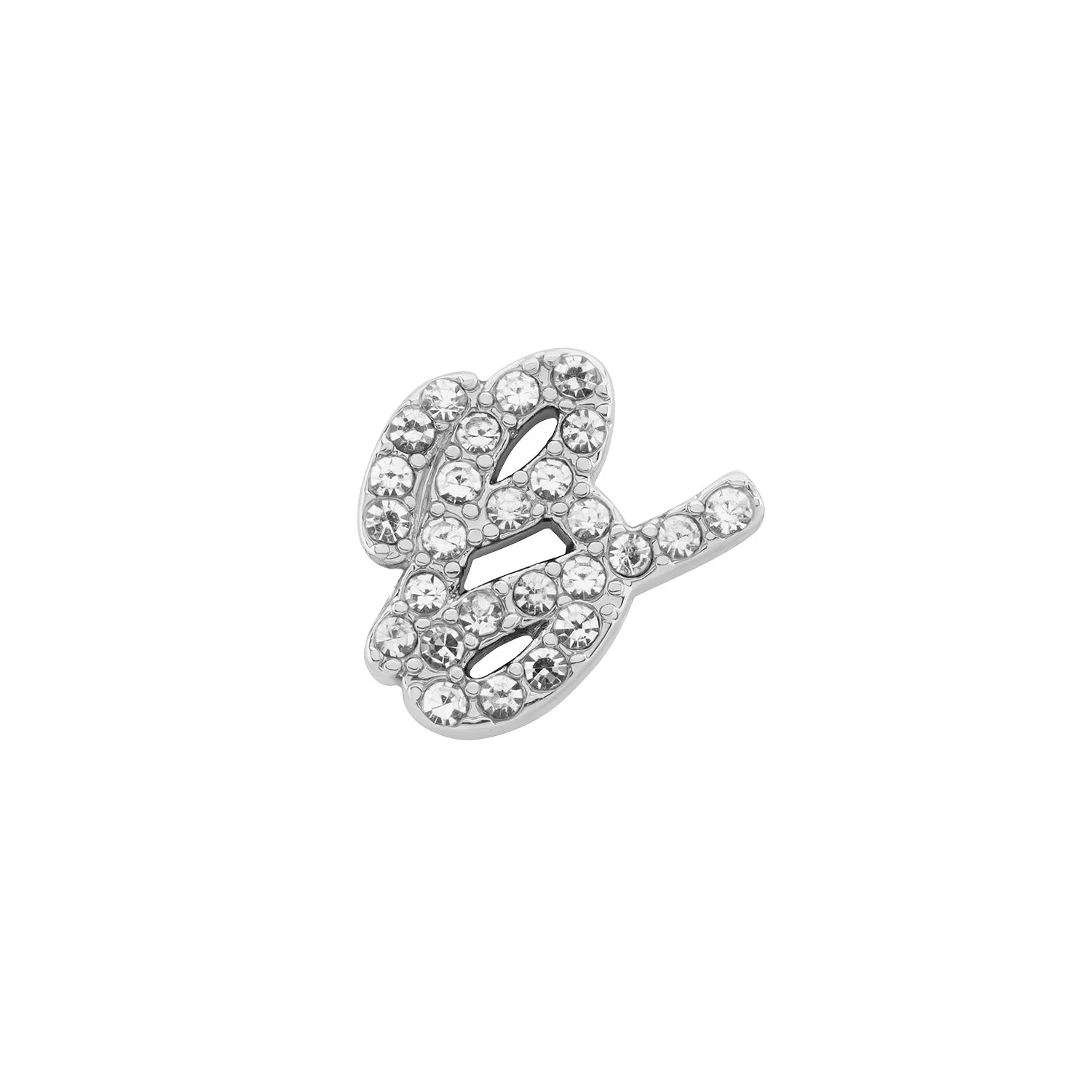 Made Mine Charms - Pave Initial Charms (Silver)