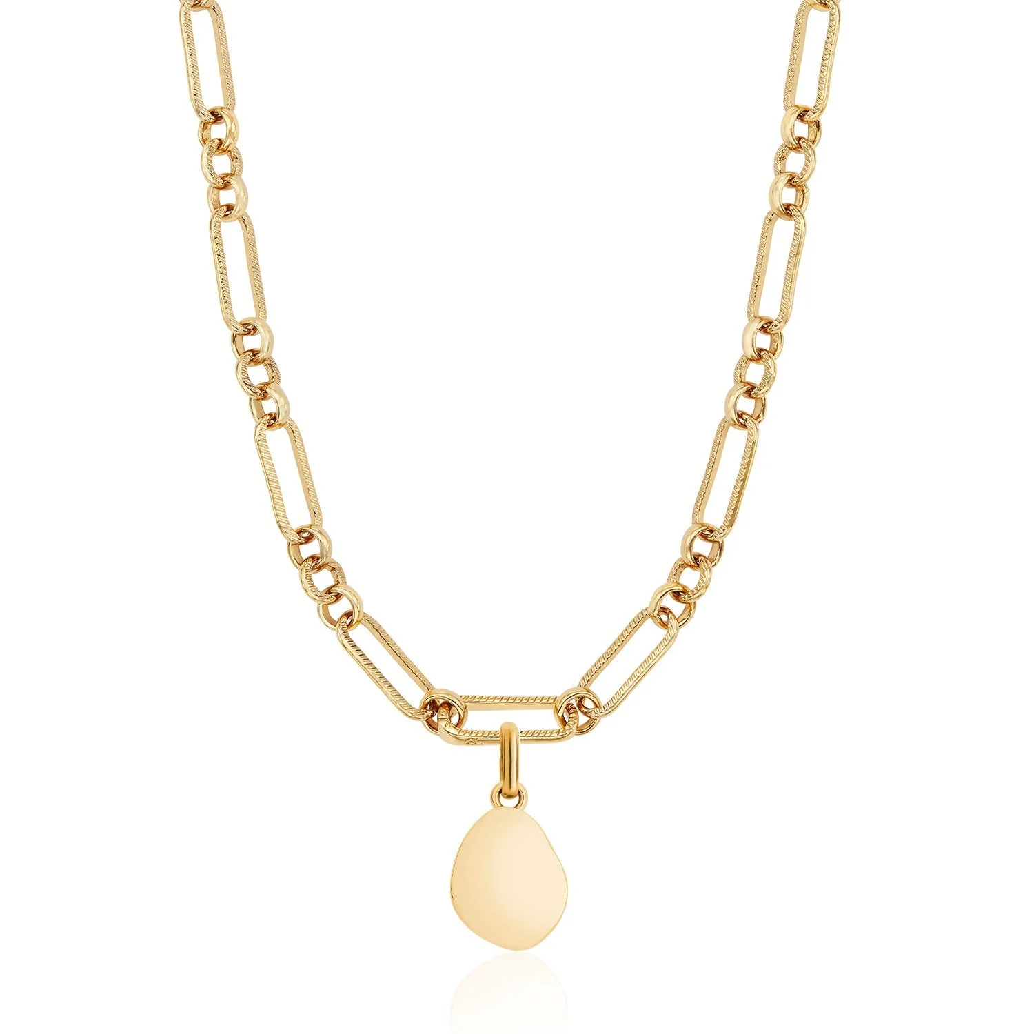 Jade Stone Necklace (Gold)