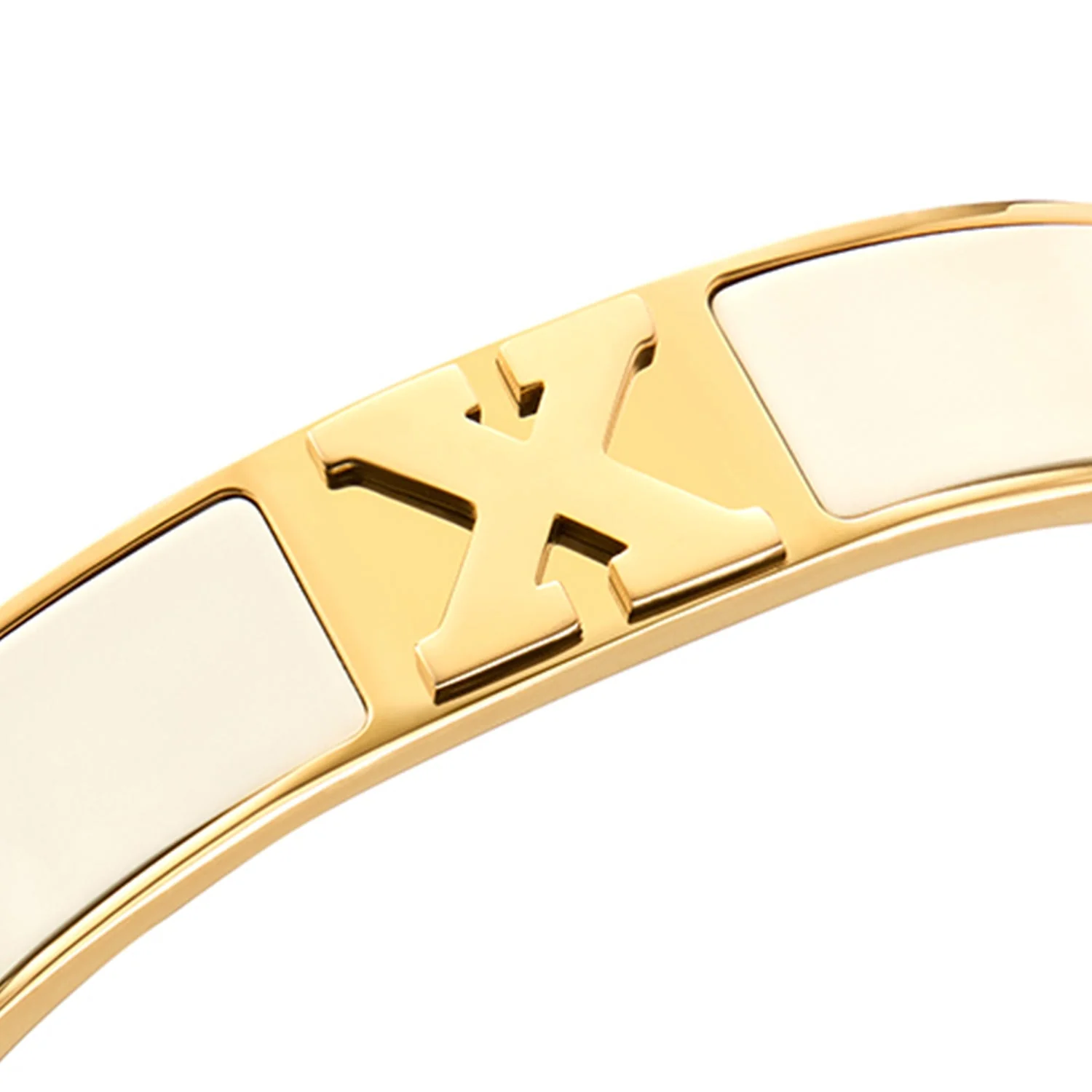 Icon Initial Bangle (Gold)