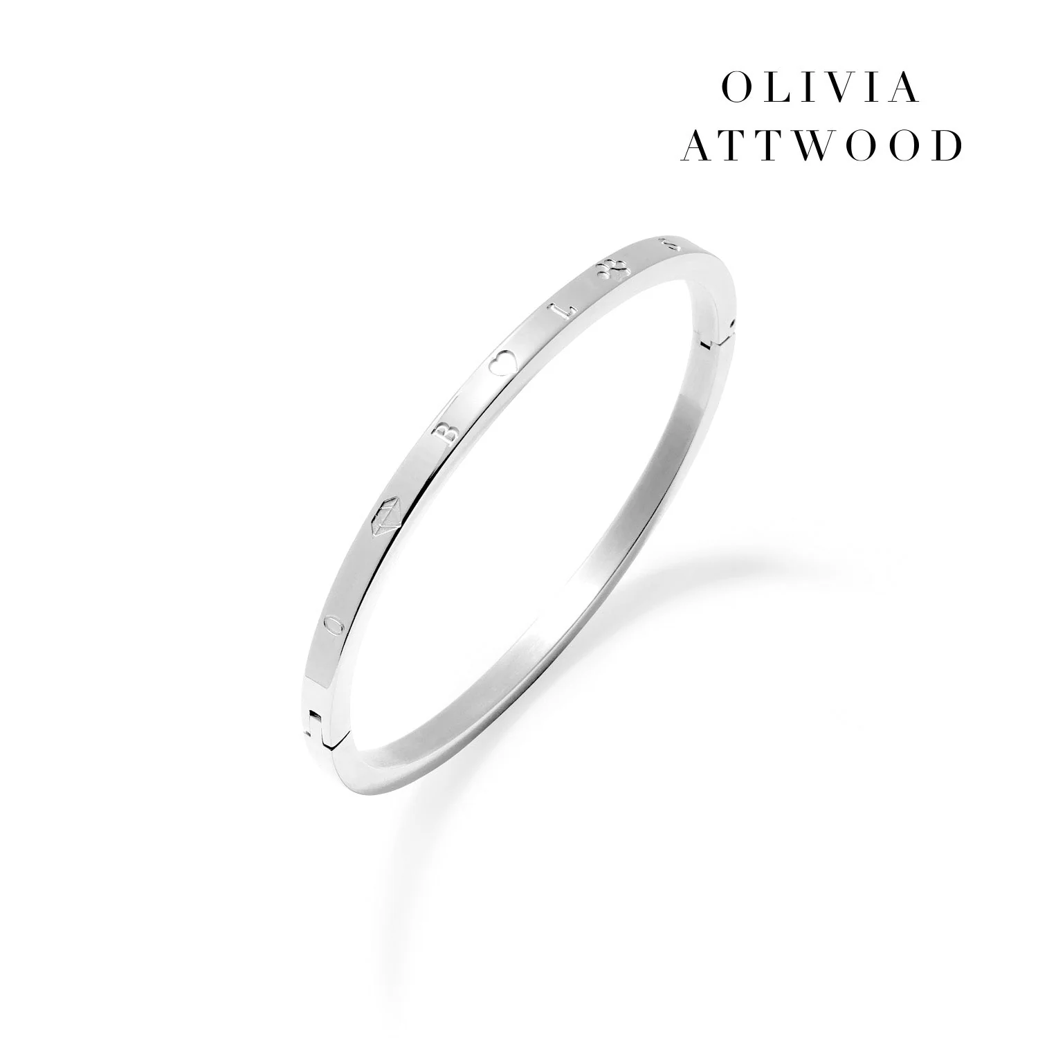 Custom Stamped Bangle (Silver)