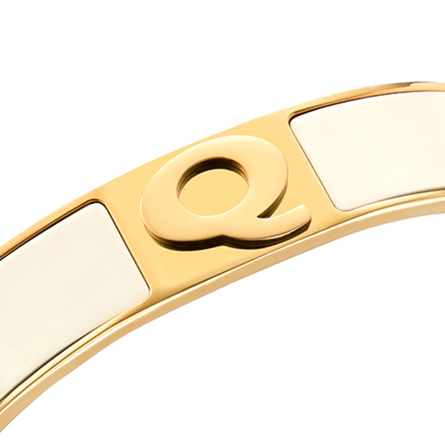 Icon Initial Bangle (Gold)
