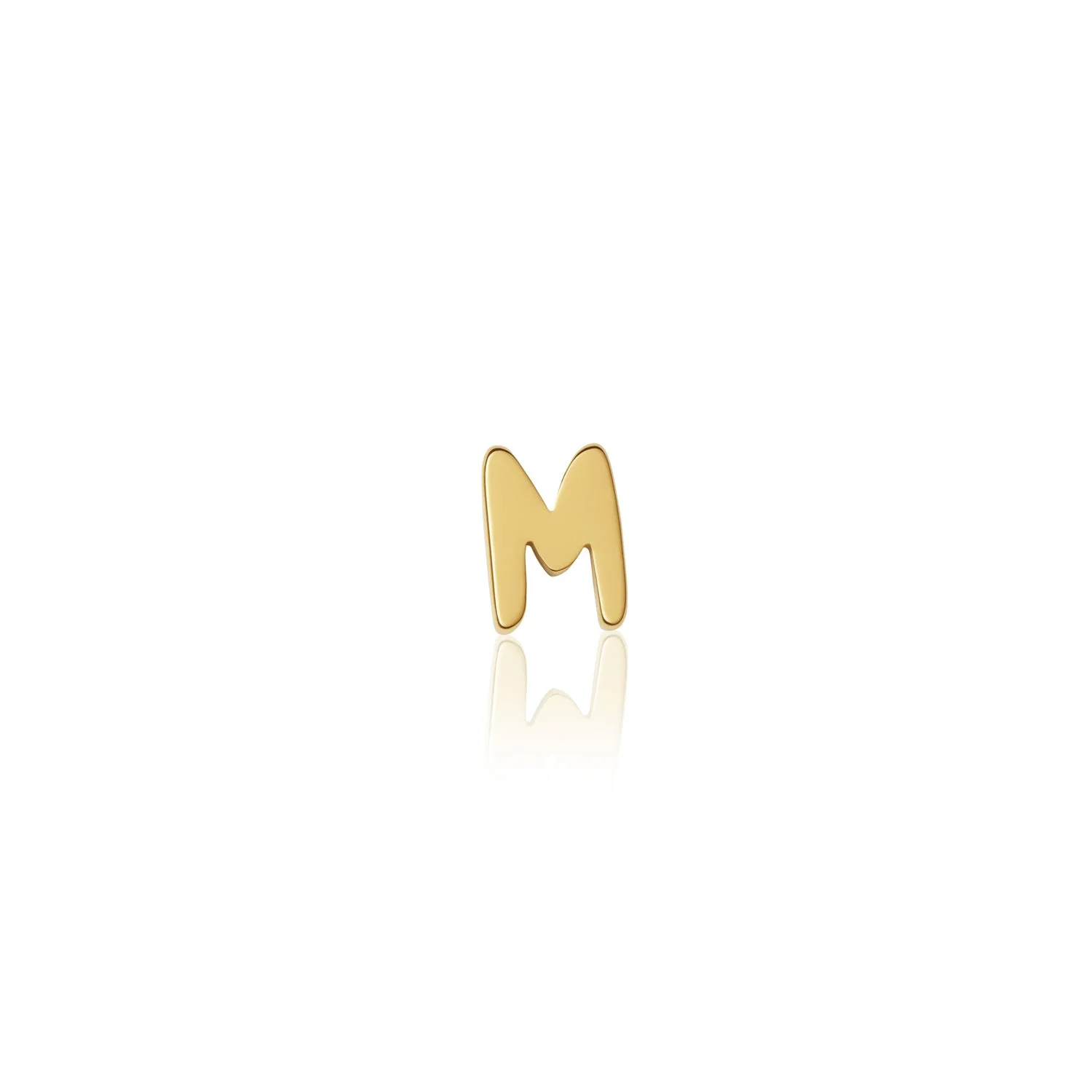 Fixed Charm - Handwritten Initial Charm (Gold)