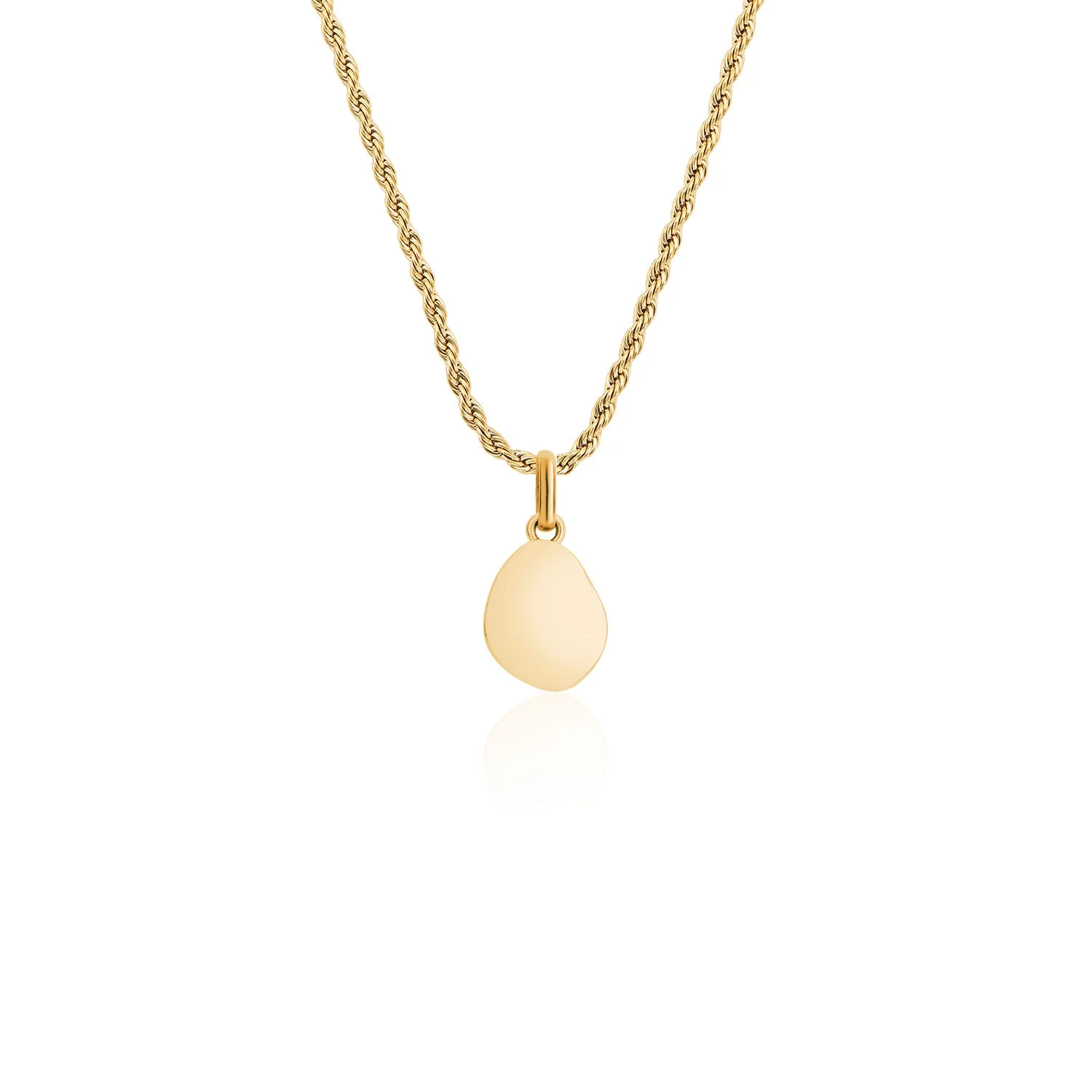 Jade Stone Necklace (Gold)