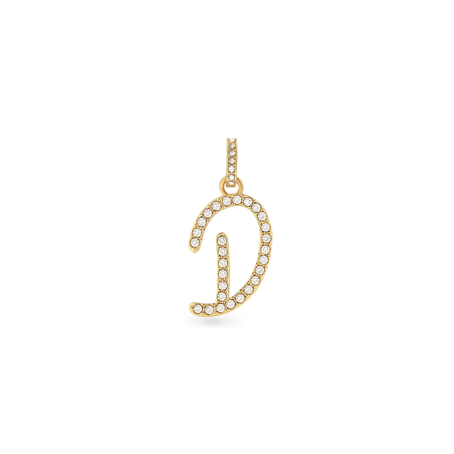 Pavé Initial Pendant (Gold)