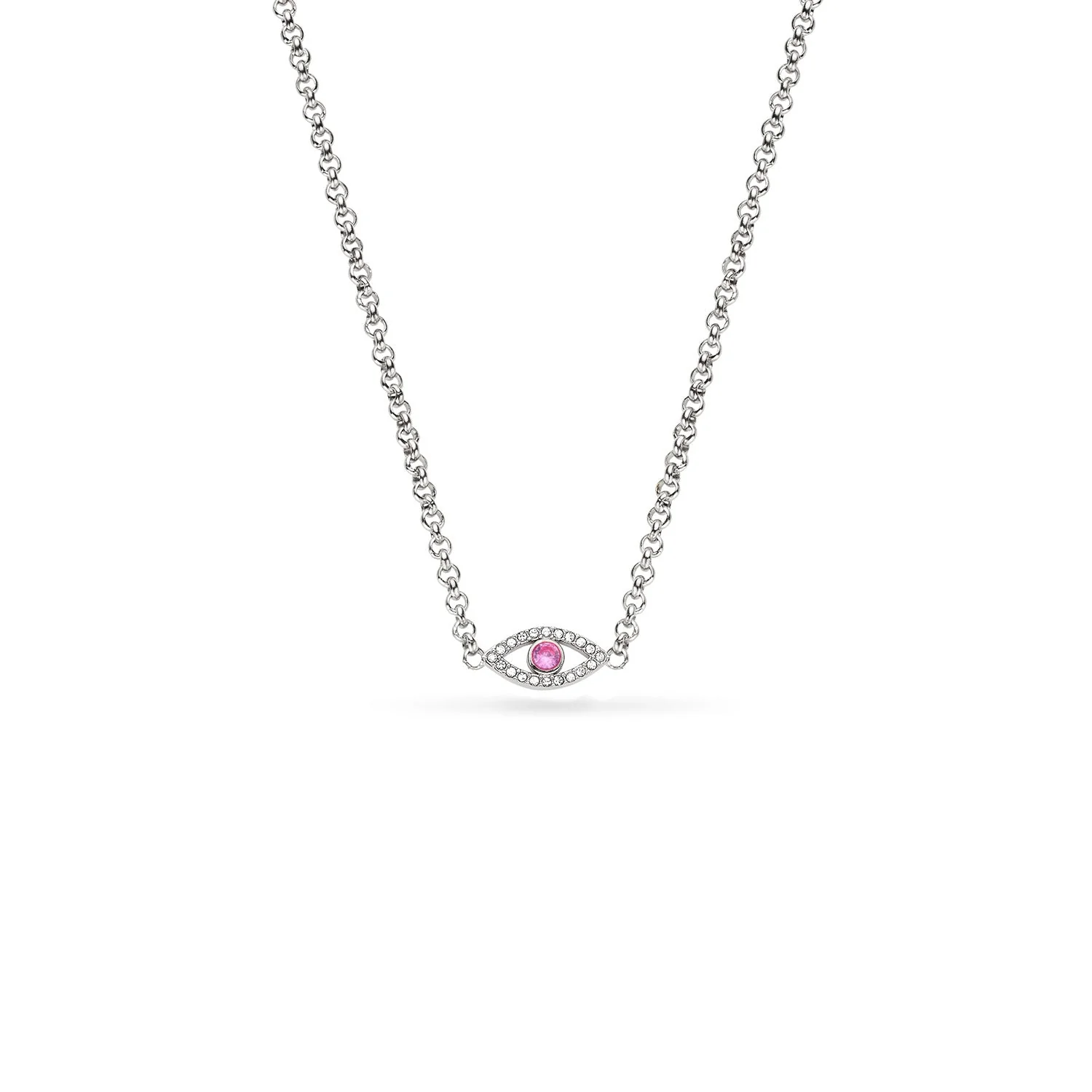 Custom Evil Eye Necklace (Silver)