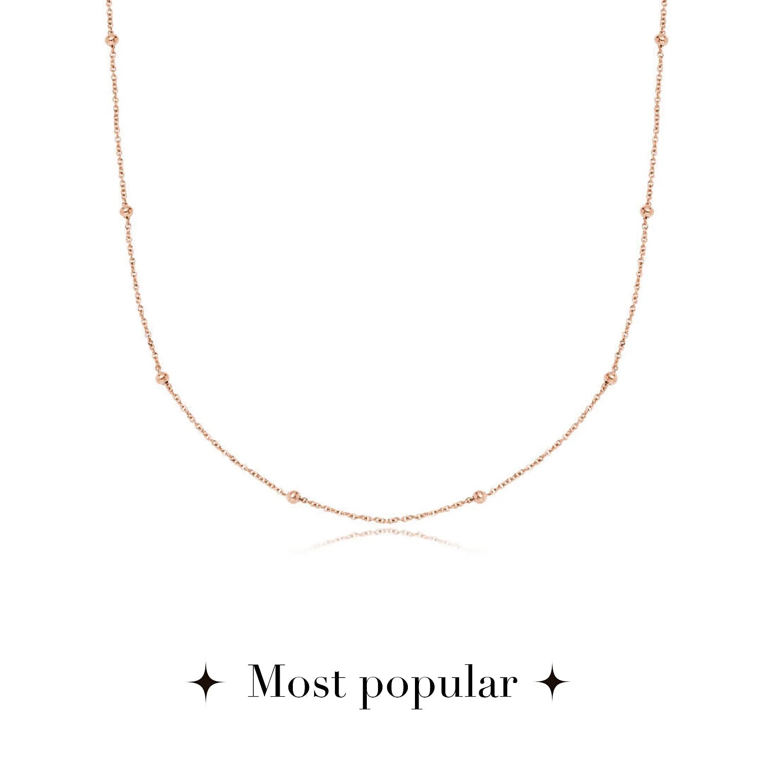 Cursive Name Necklace (Rose Gold)