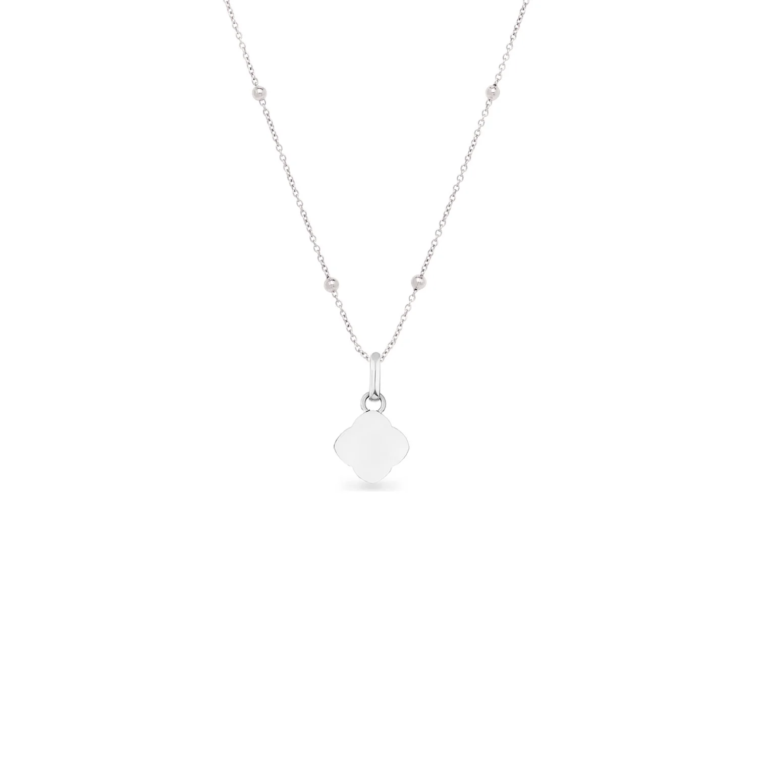 Pearl Clover Necklace (Silver)