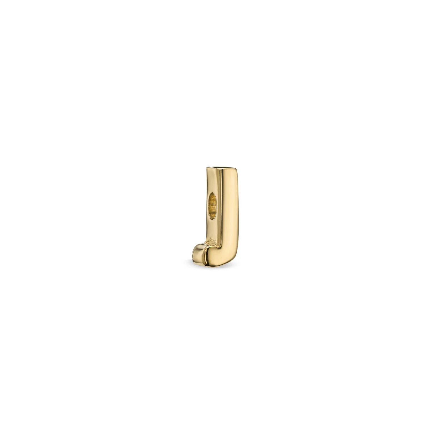 Bubble Initial Bracelet Charm (Gold)