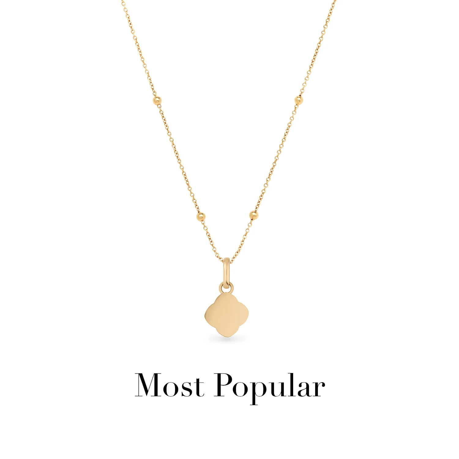 Pearl Clover Necklace (Gold)